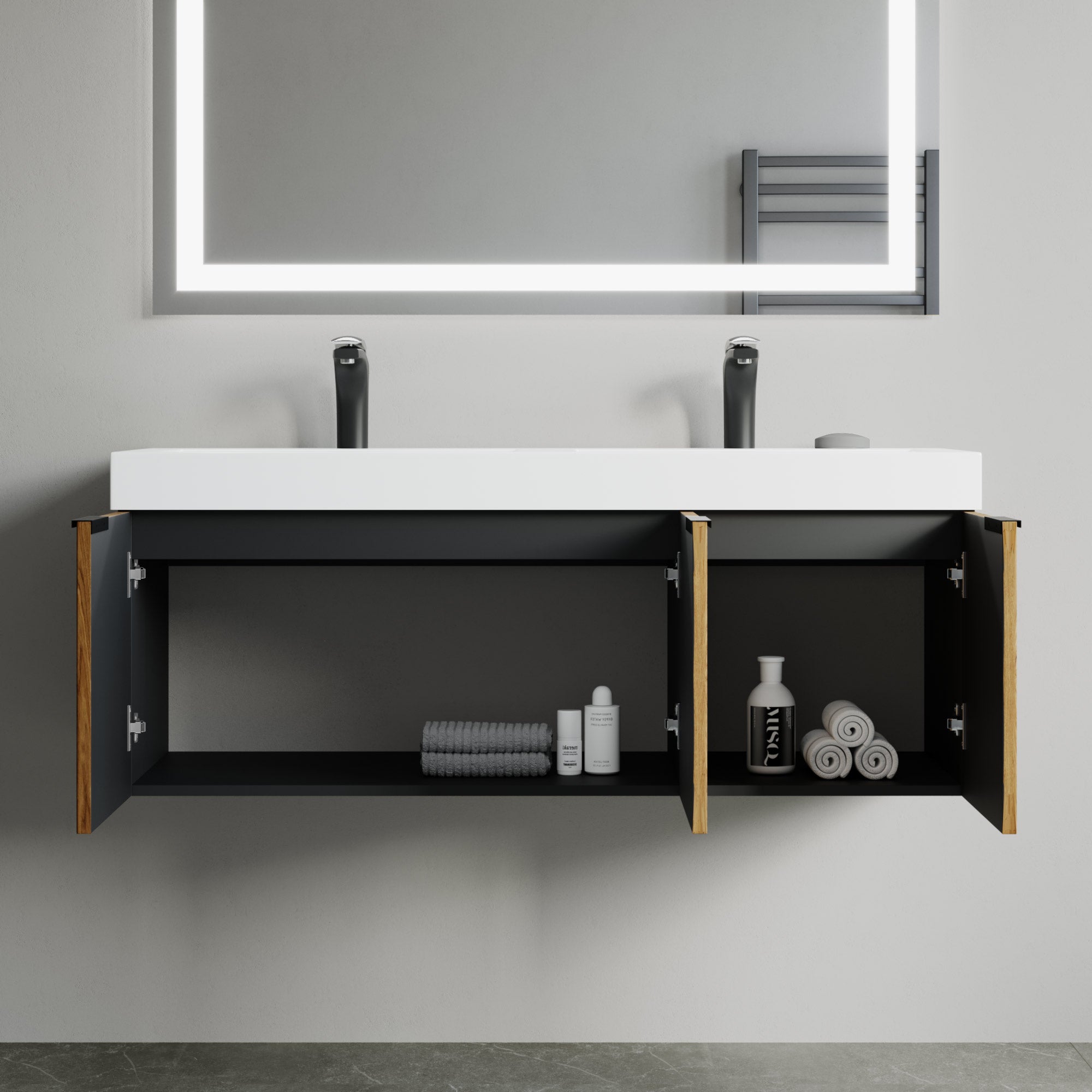 032 Series - 48 Inch Vanity - Double Sinks
