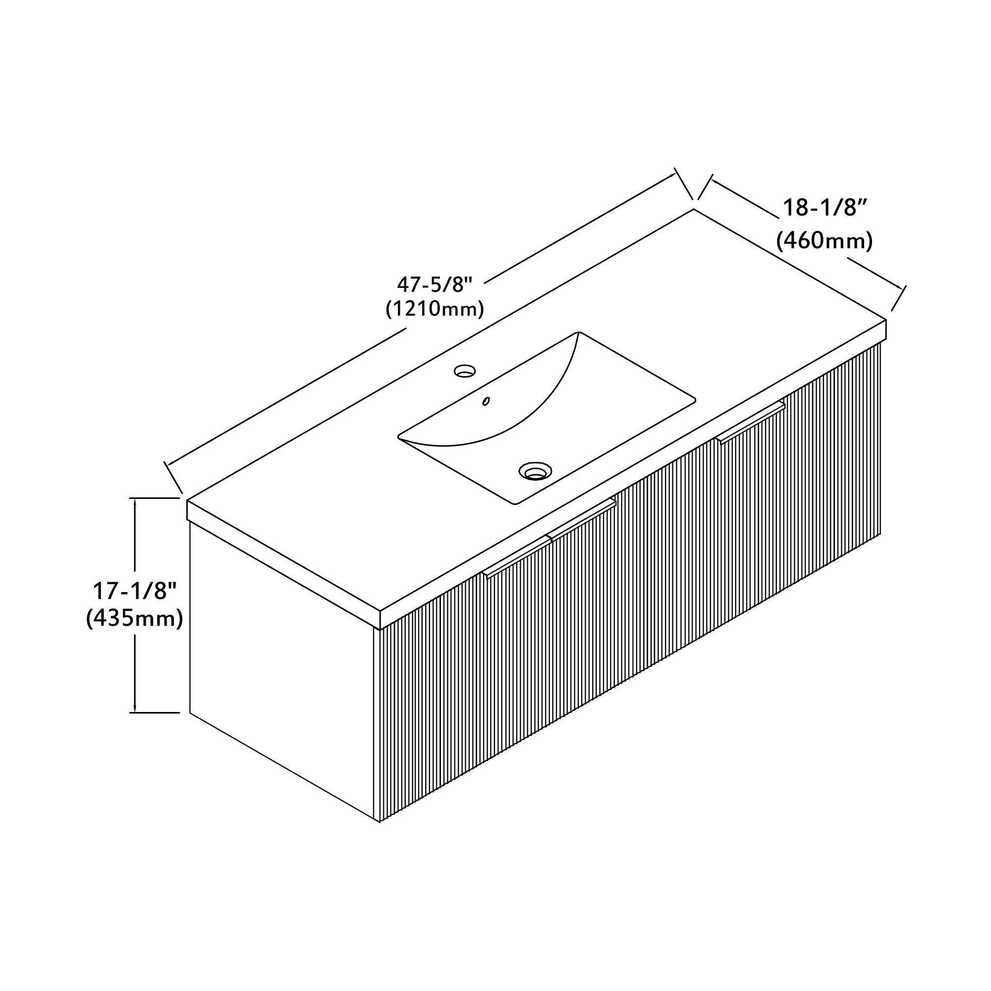 032 Series - 48 Inch Vanity