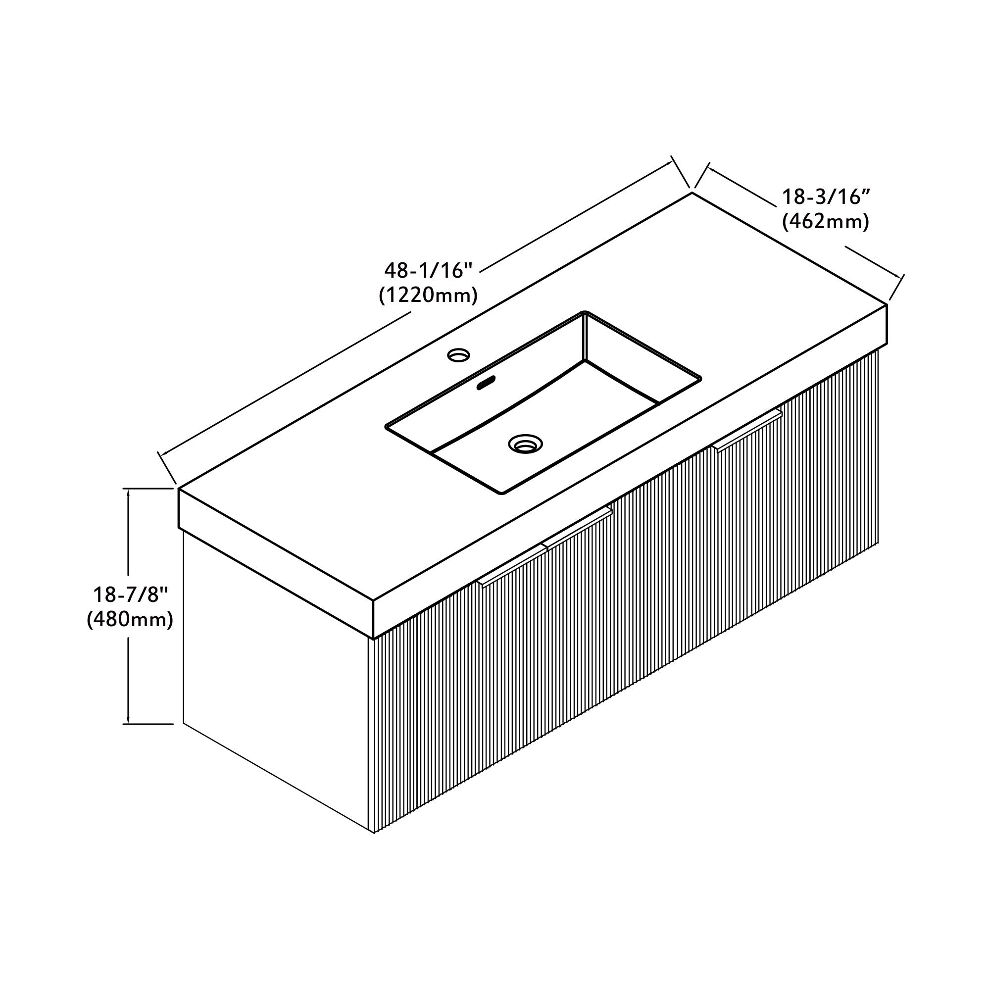 032 Series - 48 Inch Vanity