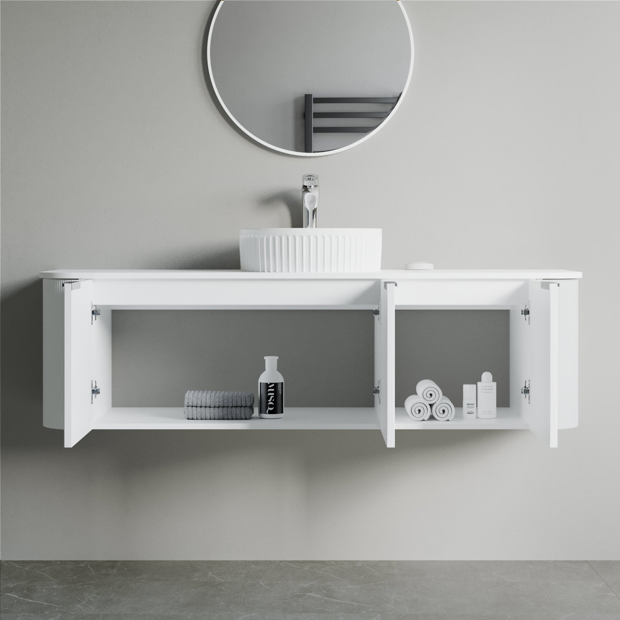 032 Series - 60 Inch Vanity - Cabinet Combination - Single Sink