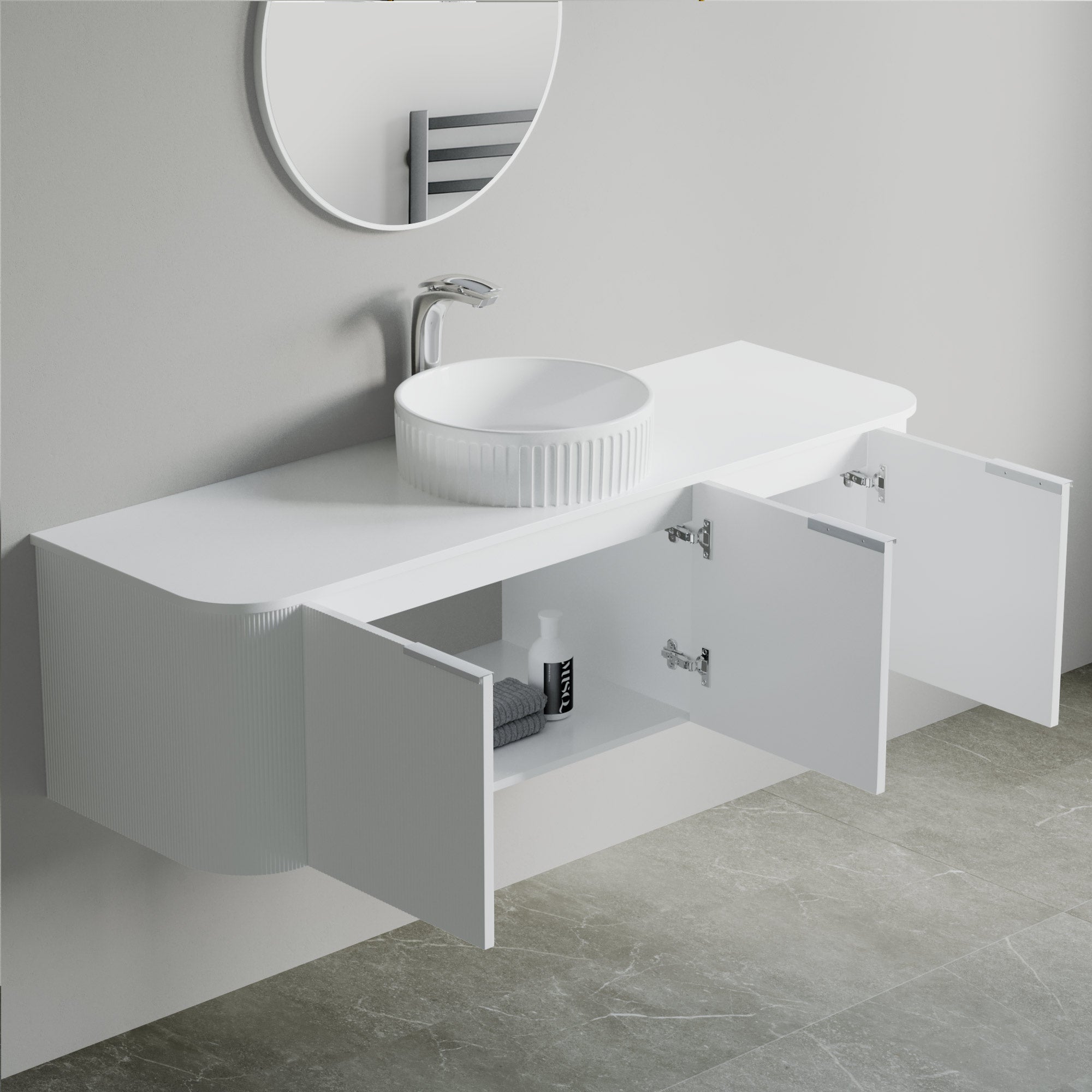 032 Series - 60 Inch Vanity - Cabinet Combination - Single Sink
