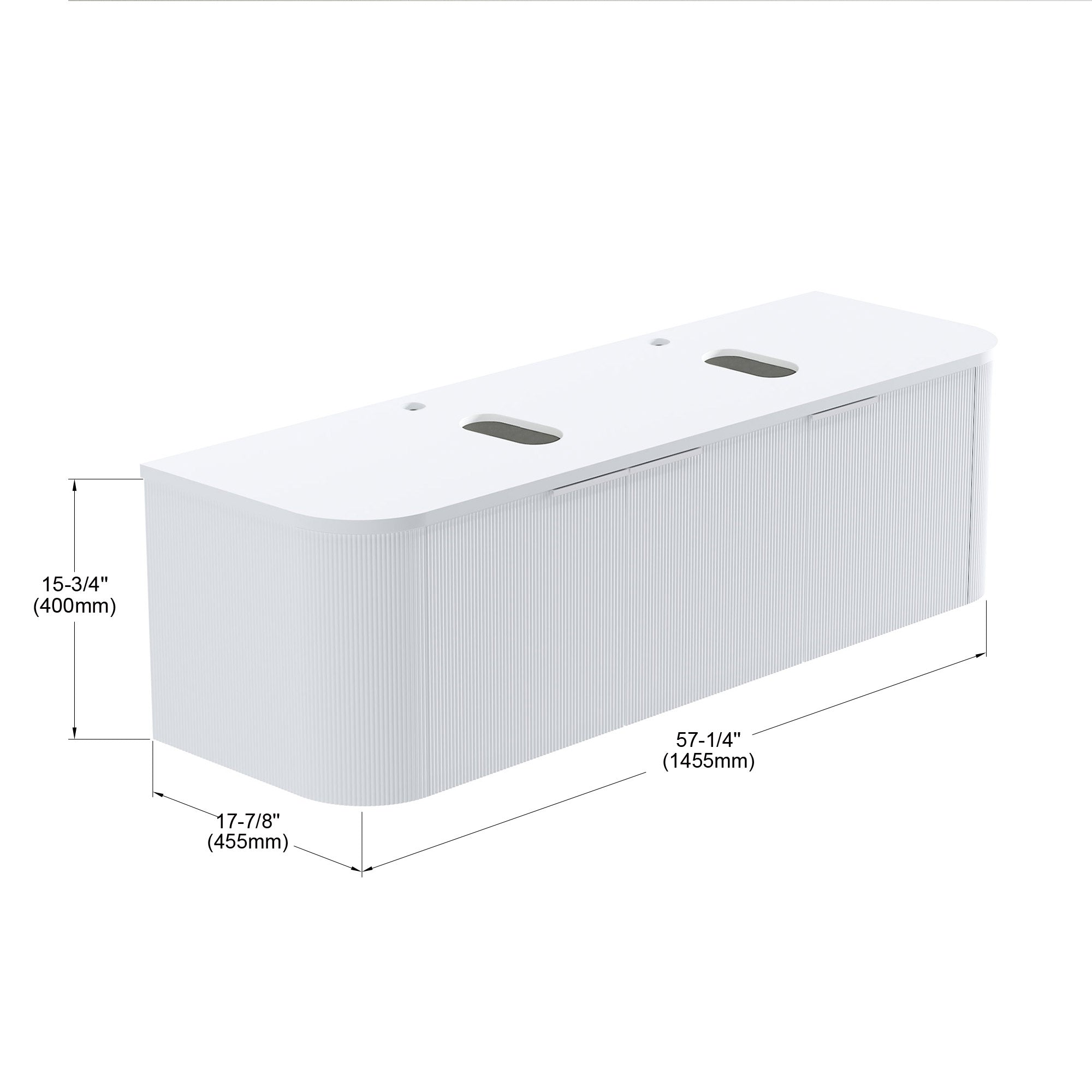 032 Series - 60 Inch Vanity - Cabinet Combination - Double Sinks