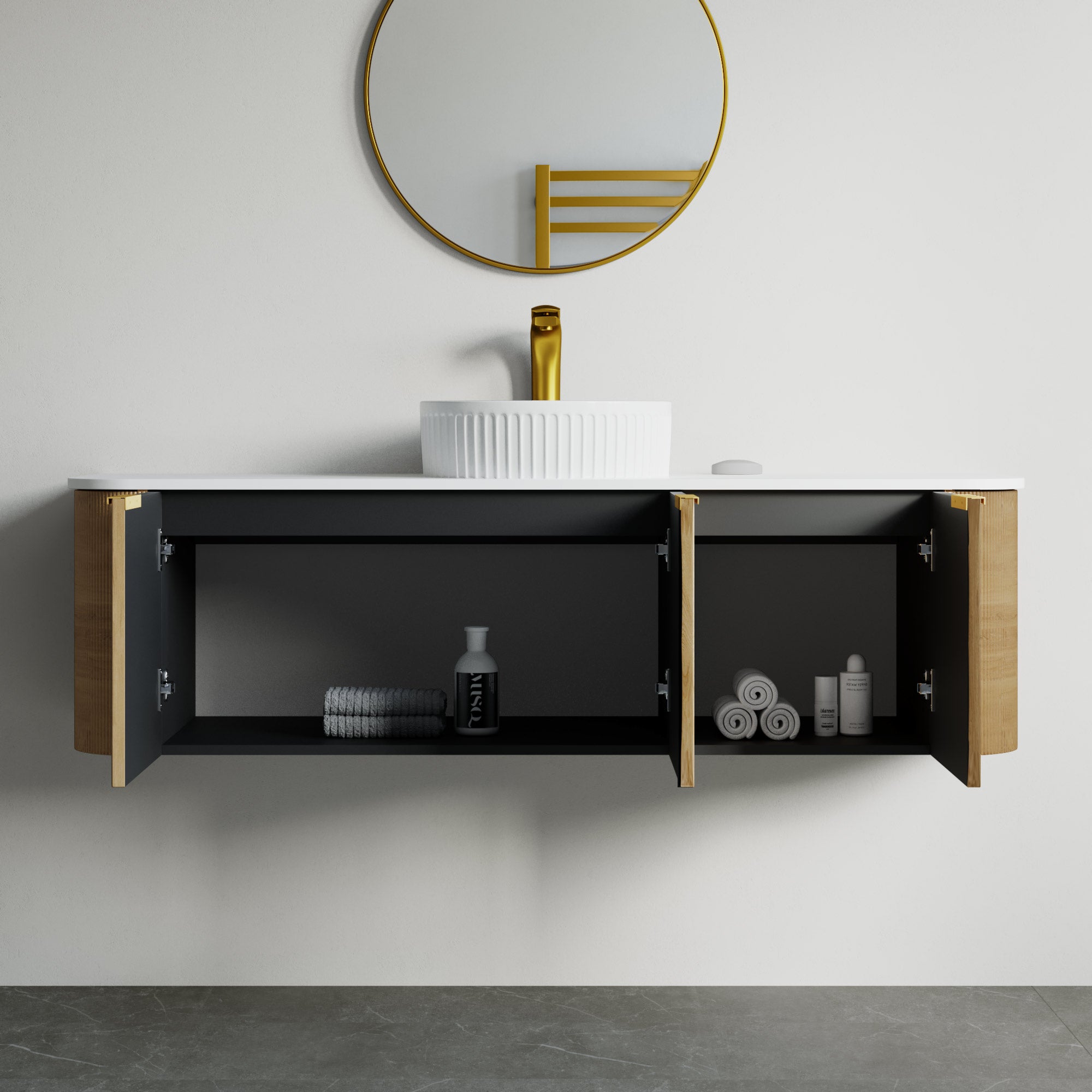 032 Series - 60 Inch Vanity - Cabinet Combination - Single Sink