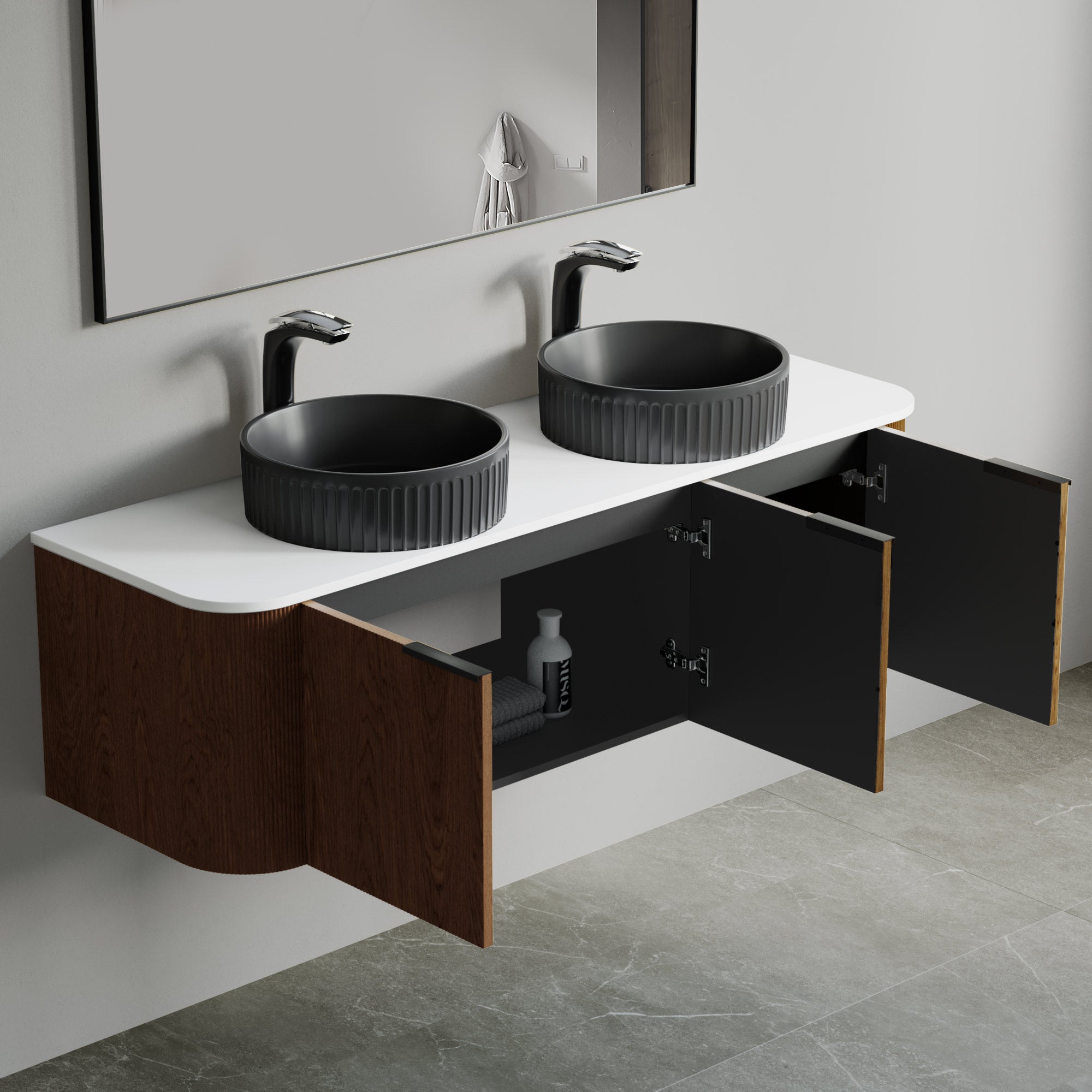 032 Series - 60 Inch Vanity - Cabinet Combination - Double Sinks