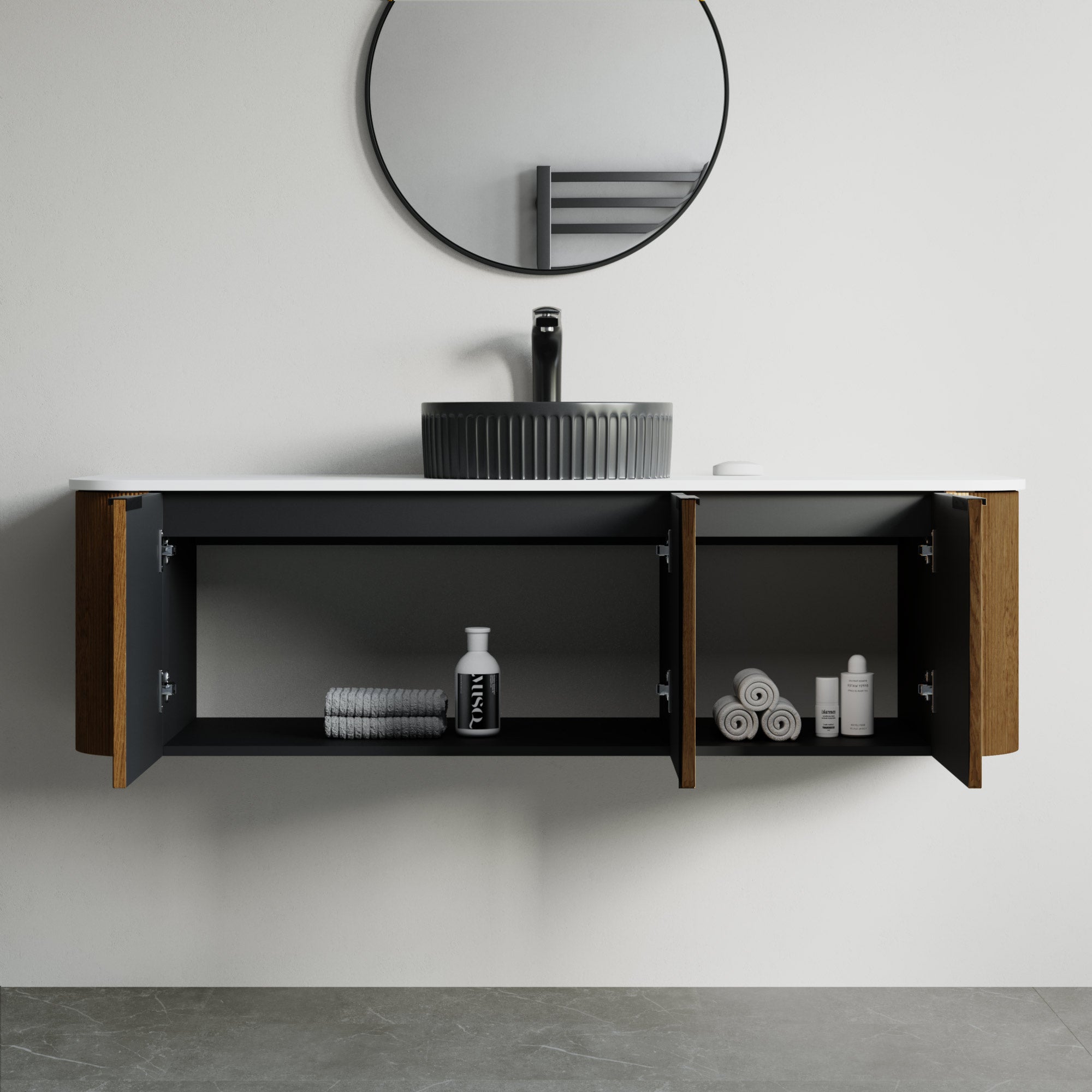 032 Series - 60 Inch Vanity - Cabinet Combination - Single Sink