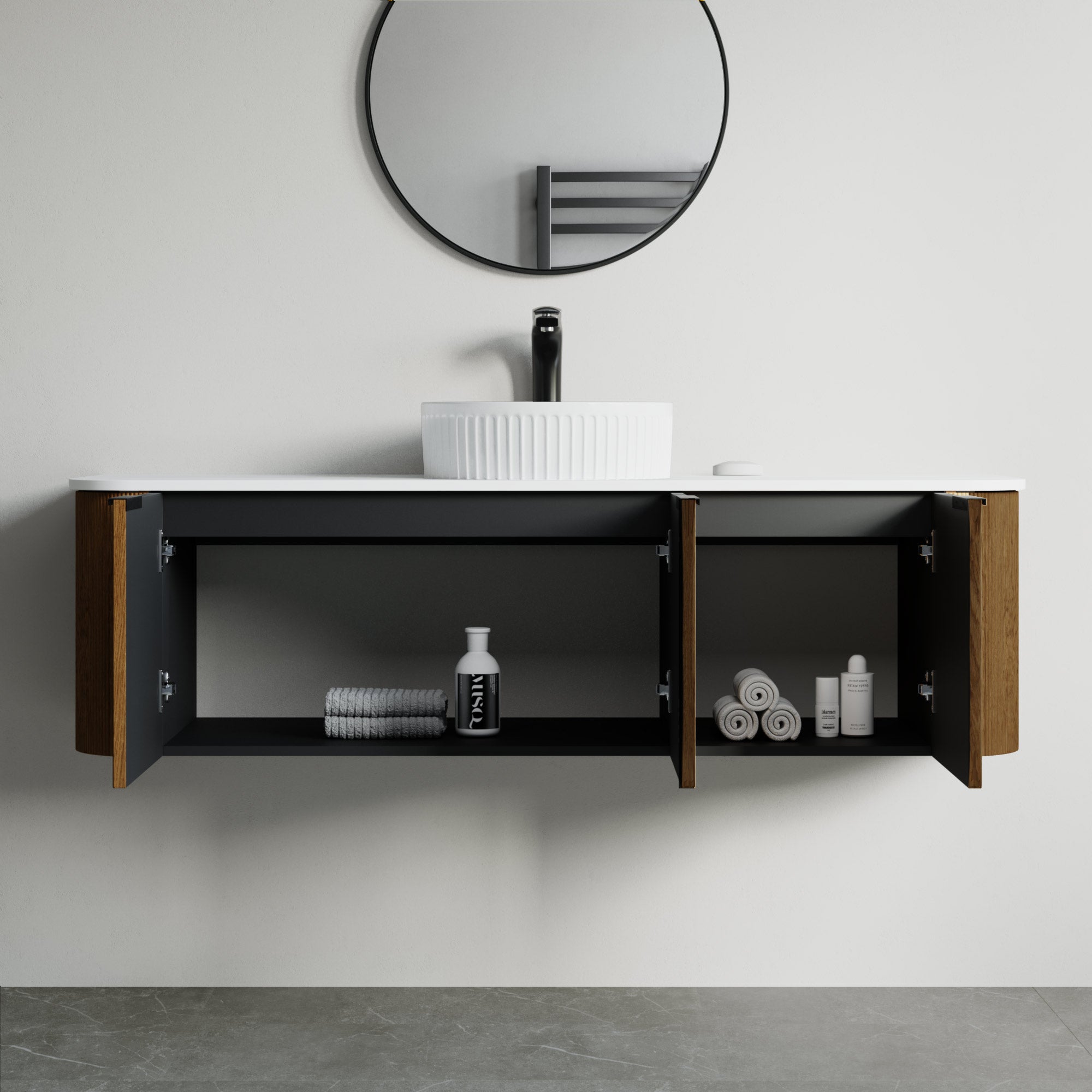 032 Series - 60 Inch Vanity - Cabinet Combination - Single Sink