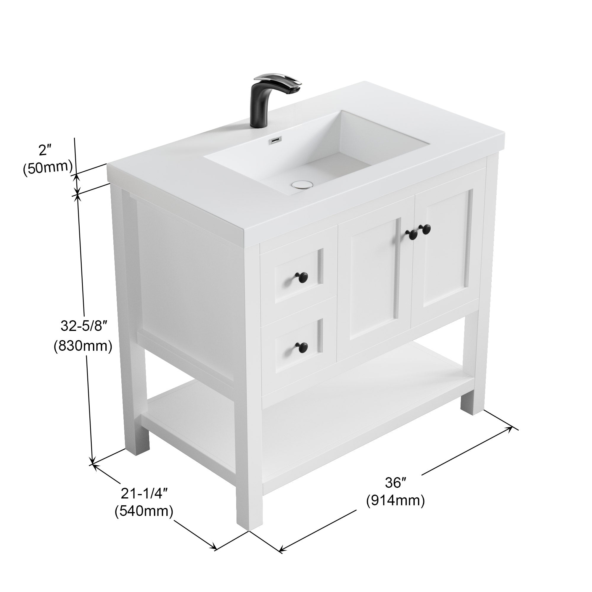 035 Series - 36 Inch Vanity
