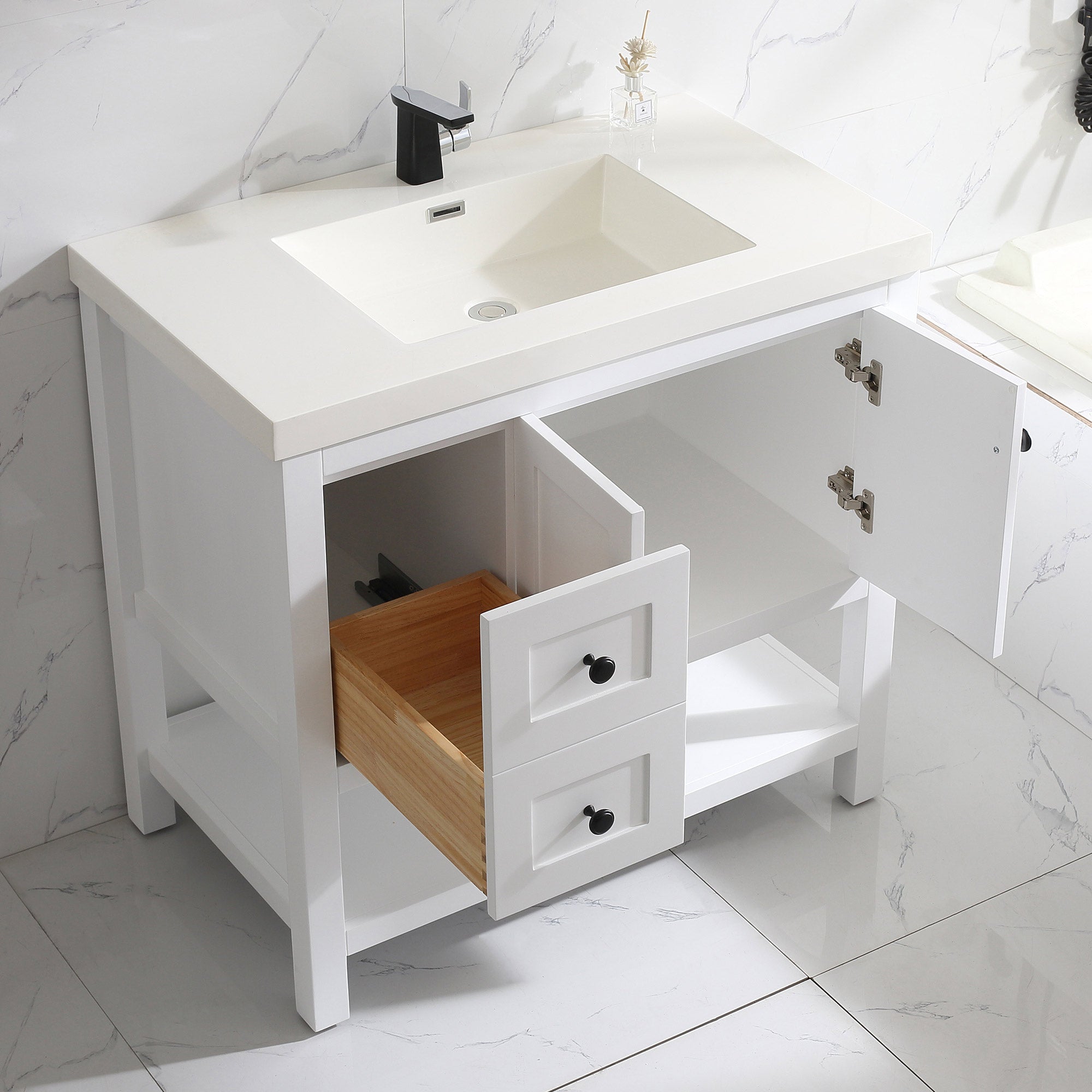 Topmount Bathroom Resin Basin 000 3722BP