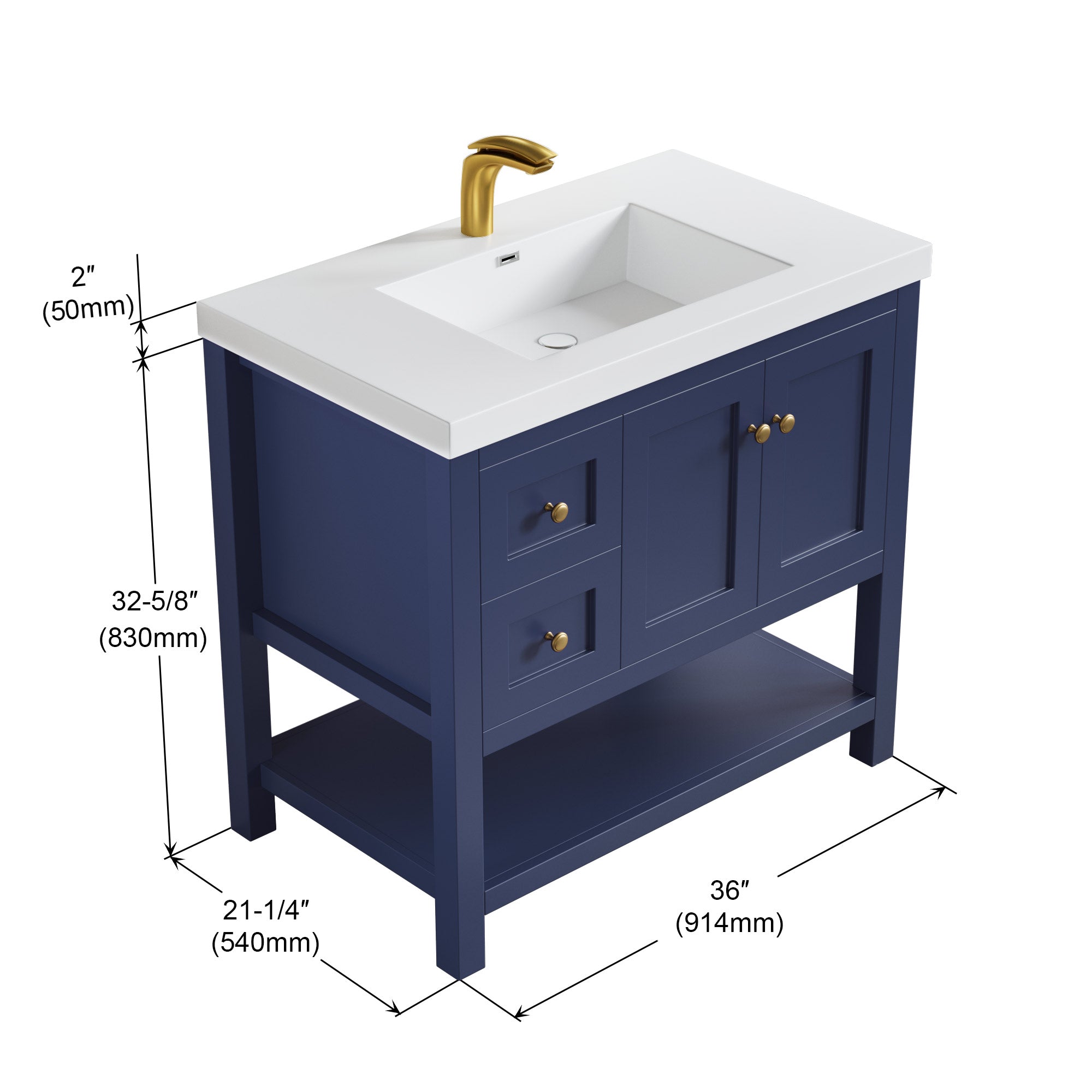 035 Series - 36 Inch Vanity