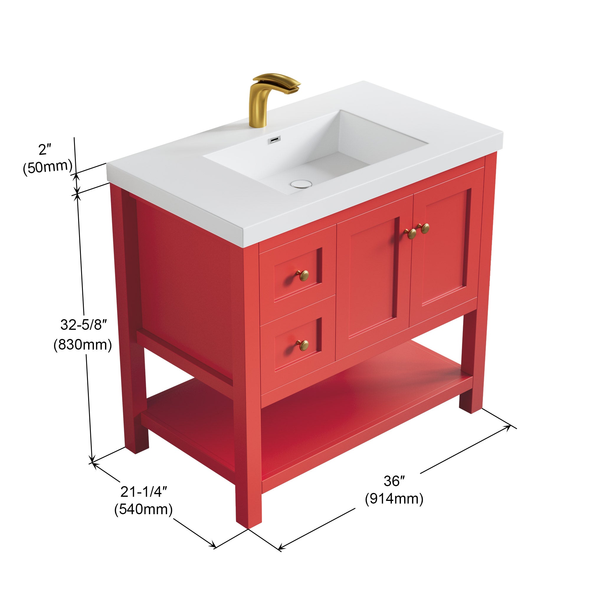 035 Series - 36 Inch Vanity