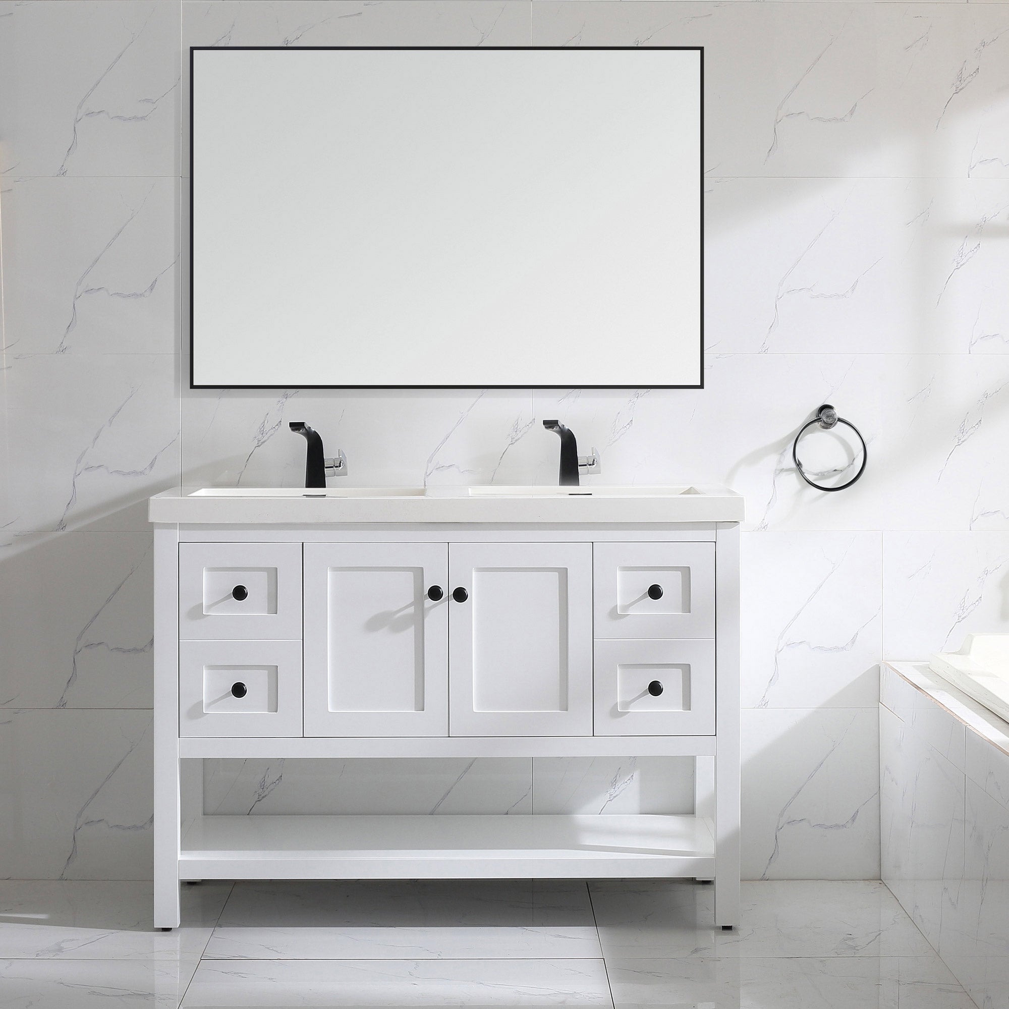 035 Series - 48 Inch Vanity - Double Sinks