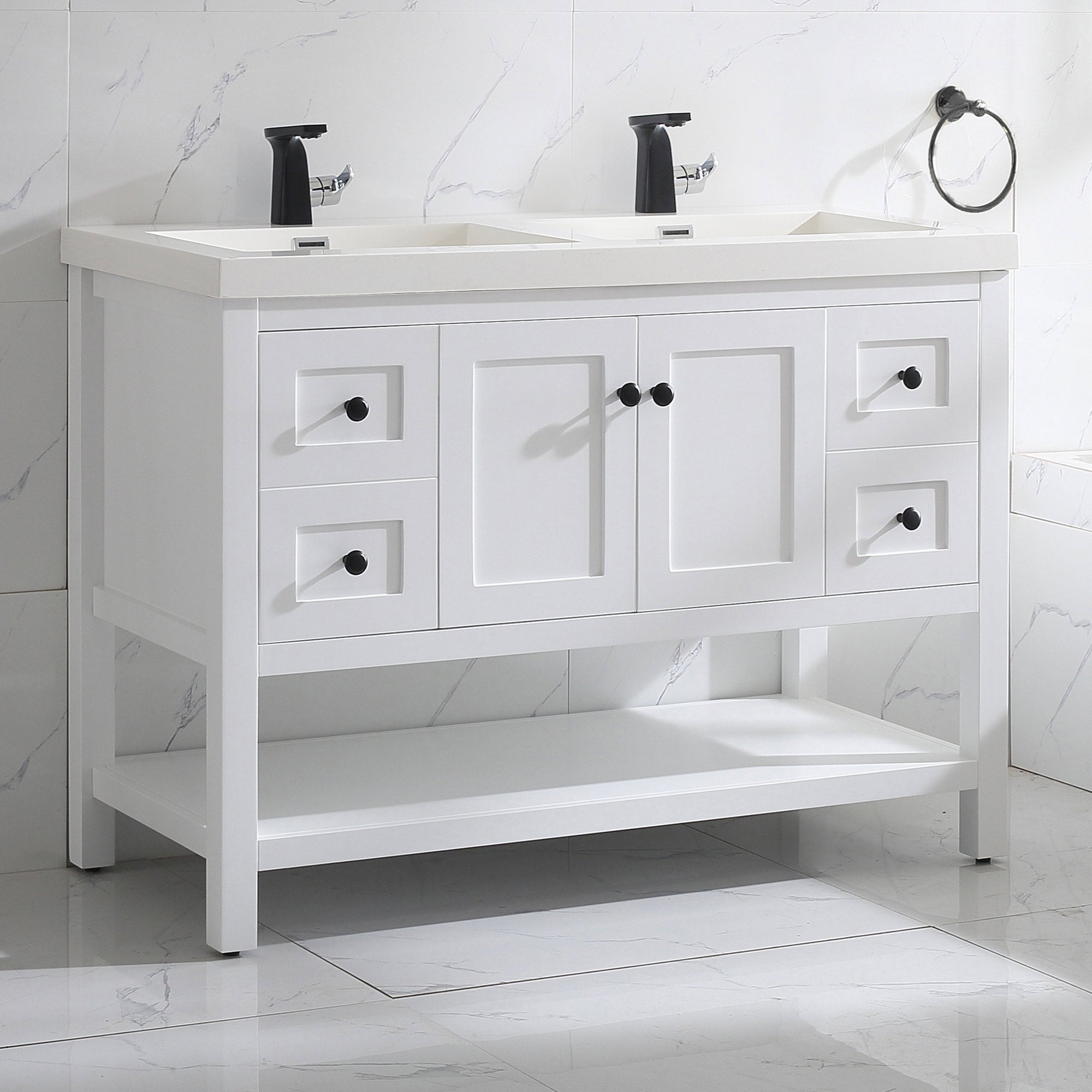 035 Series - 48 Inch Vanity - Double Sinks