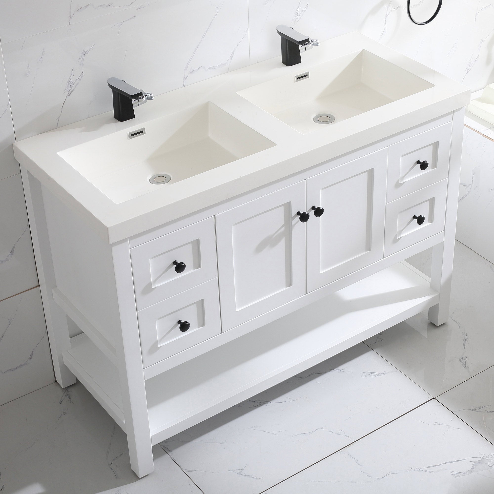 035 Series - 48 Inch Vanity - Double Sinks