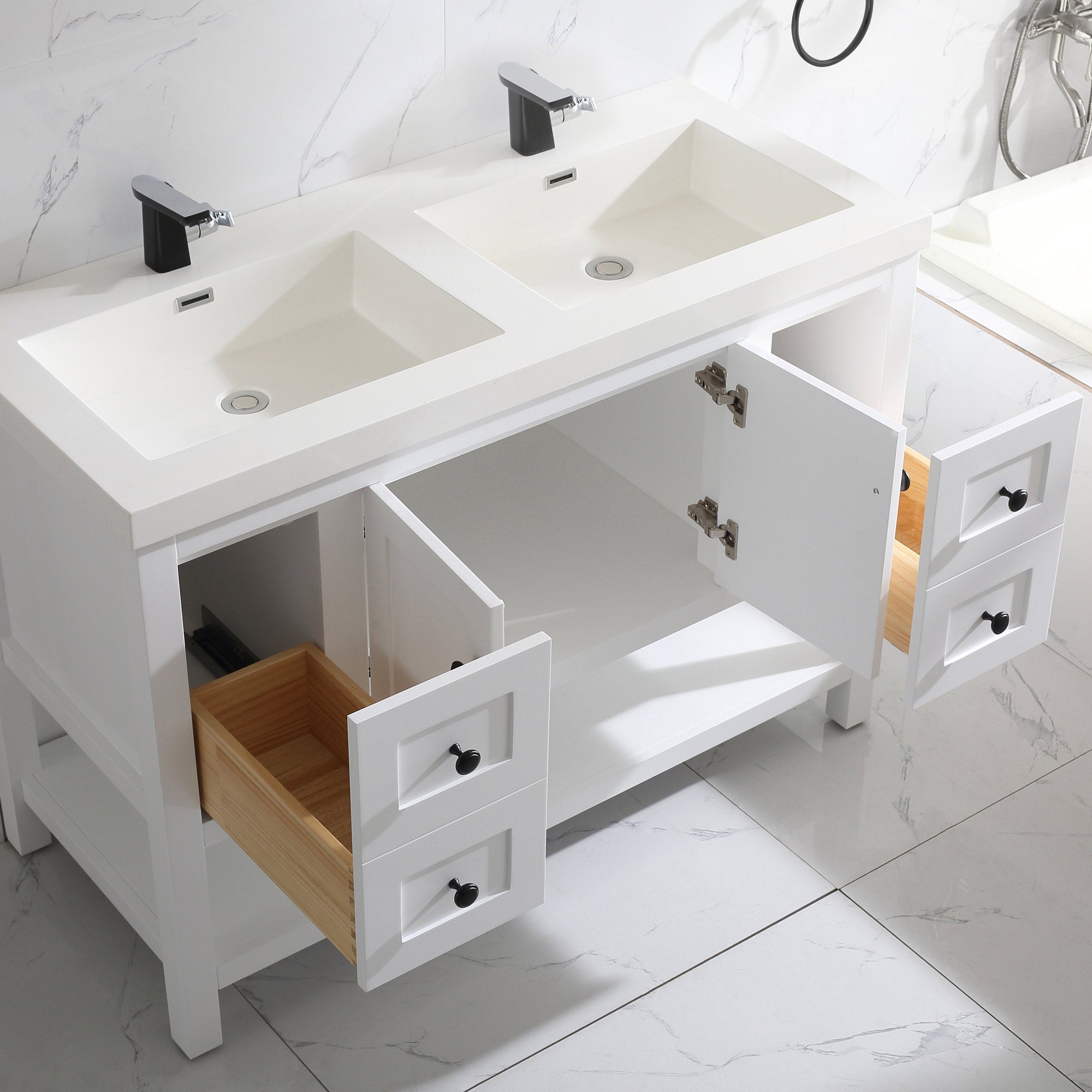 035 Series - 48 Inch Vanity - Double Sinks