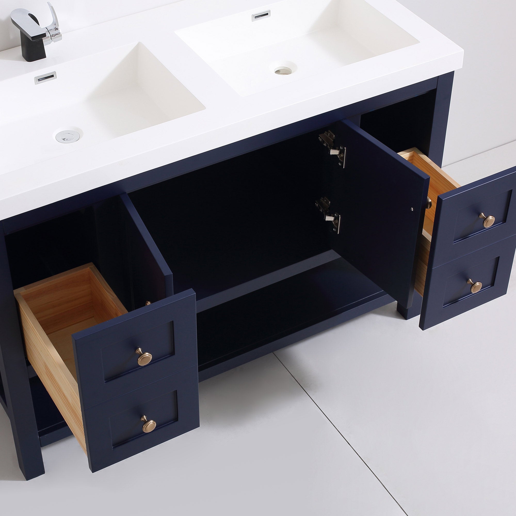 035 Series - 48 Inch Vanity - Double Sinks