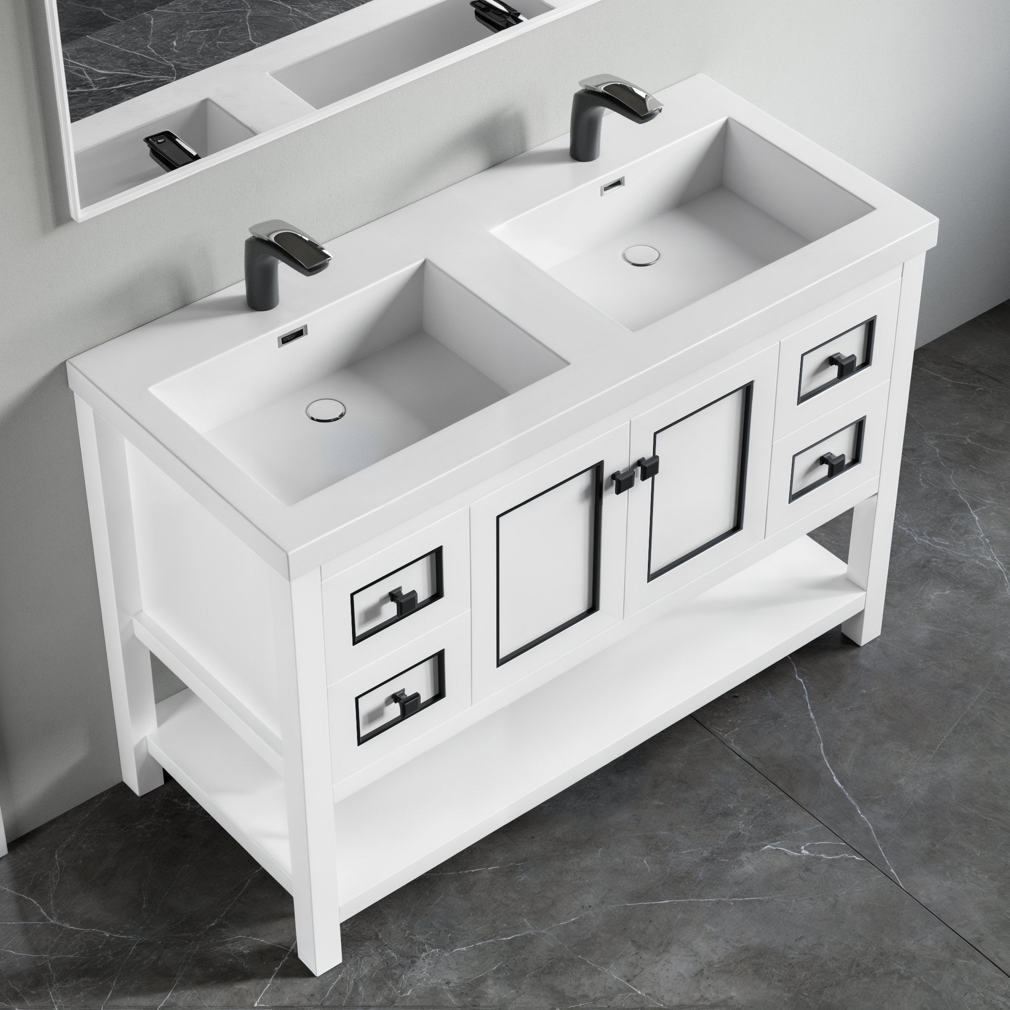 036 Series - 48 Inch Vanity - Double Sinks