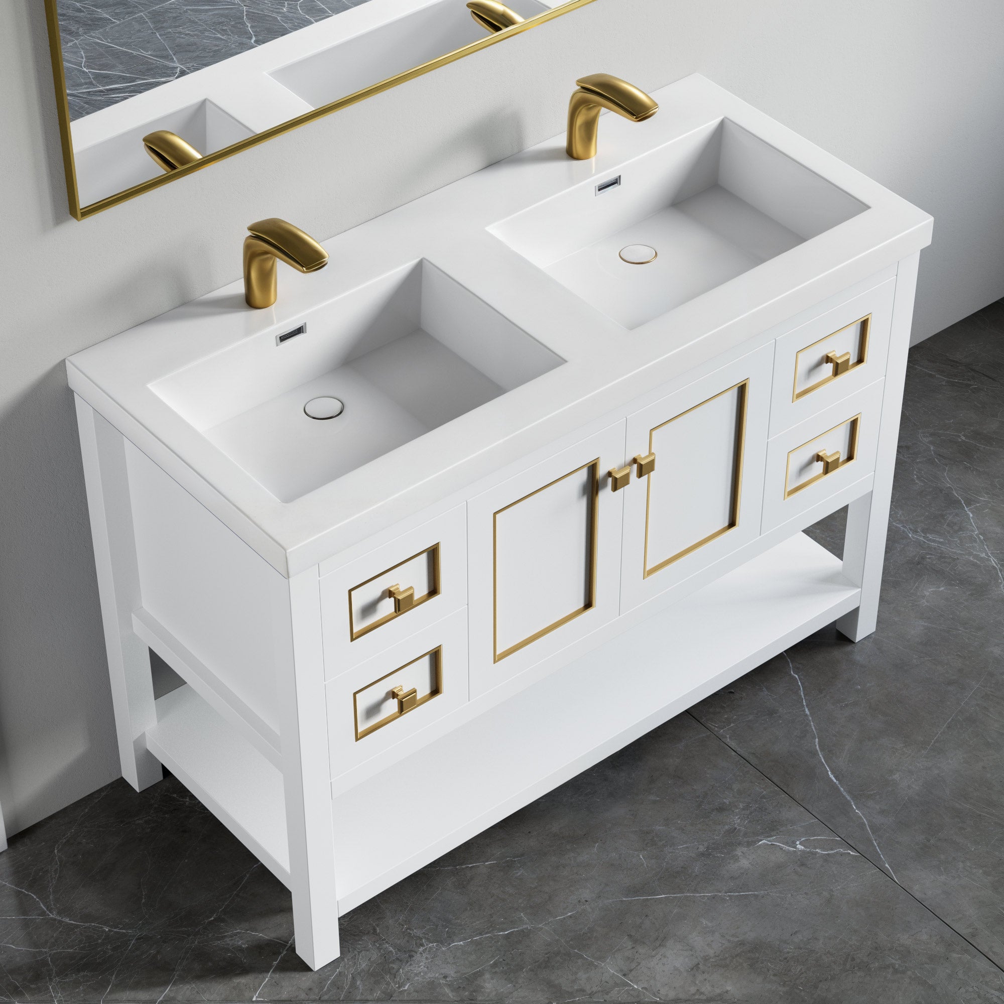 036 Series - 48 Inch Vanity - Double Sinks
