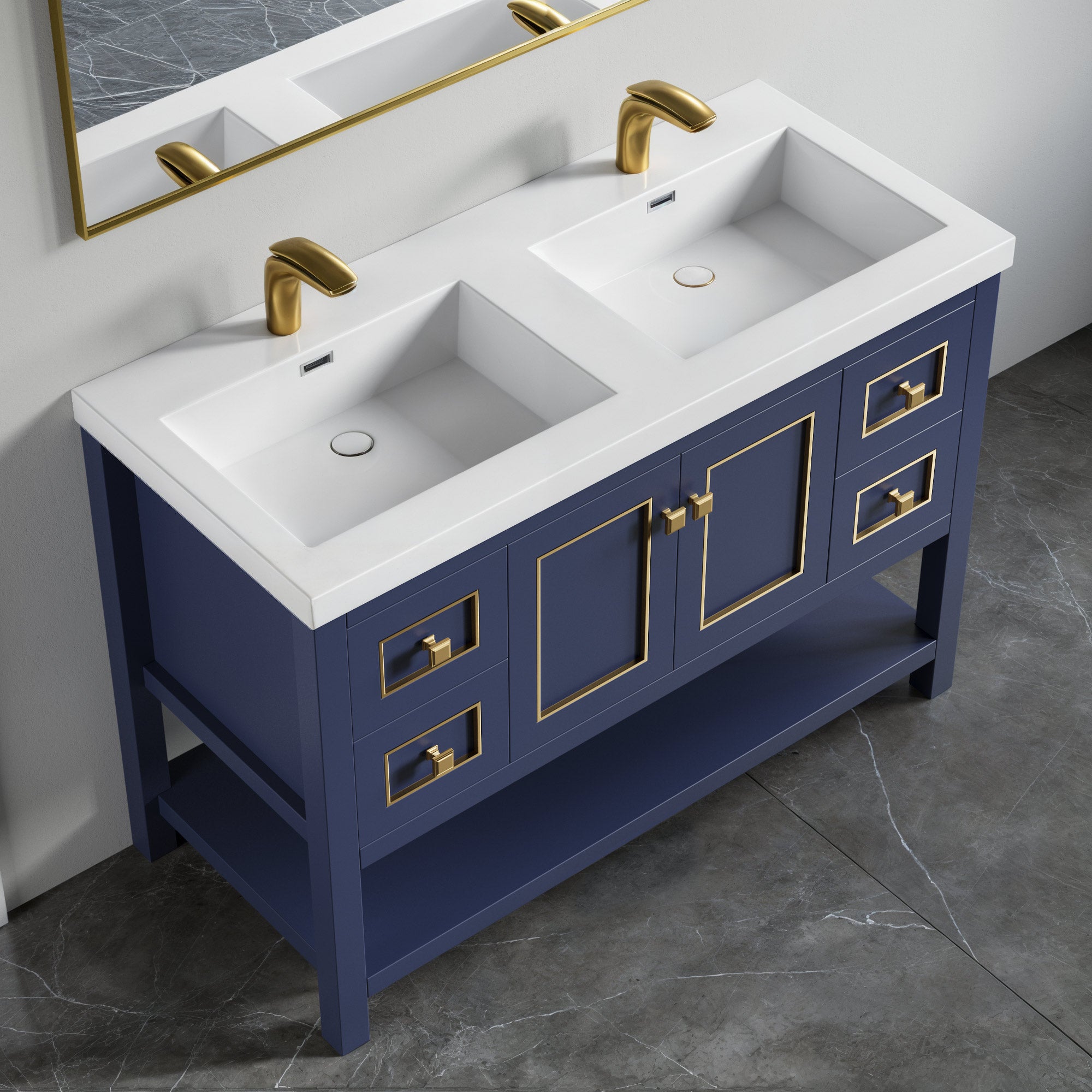 036 Series - 48 Inch Vanity - Double Sinks