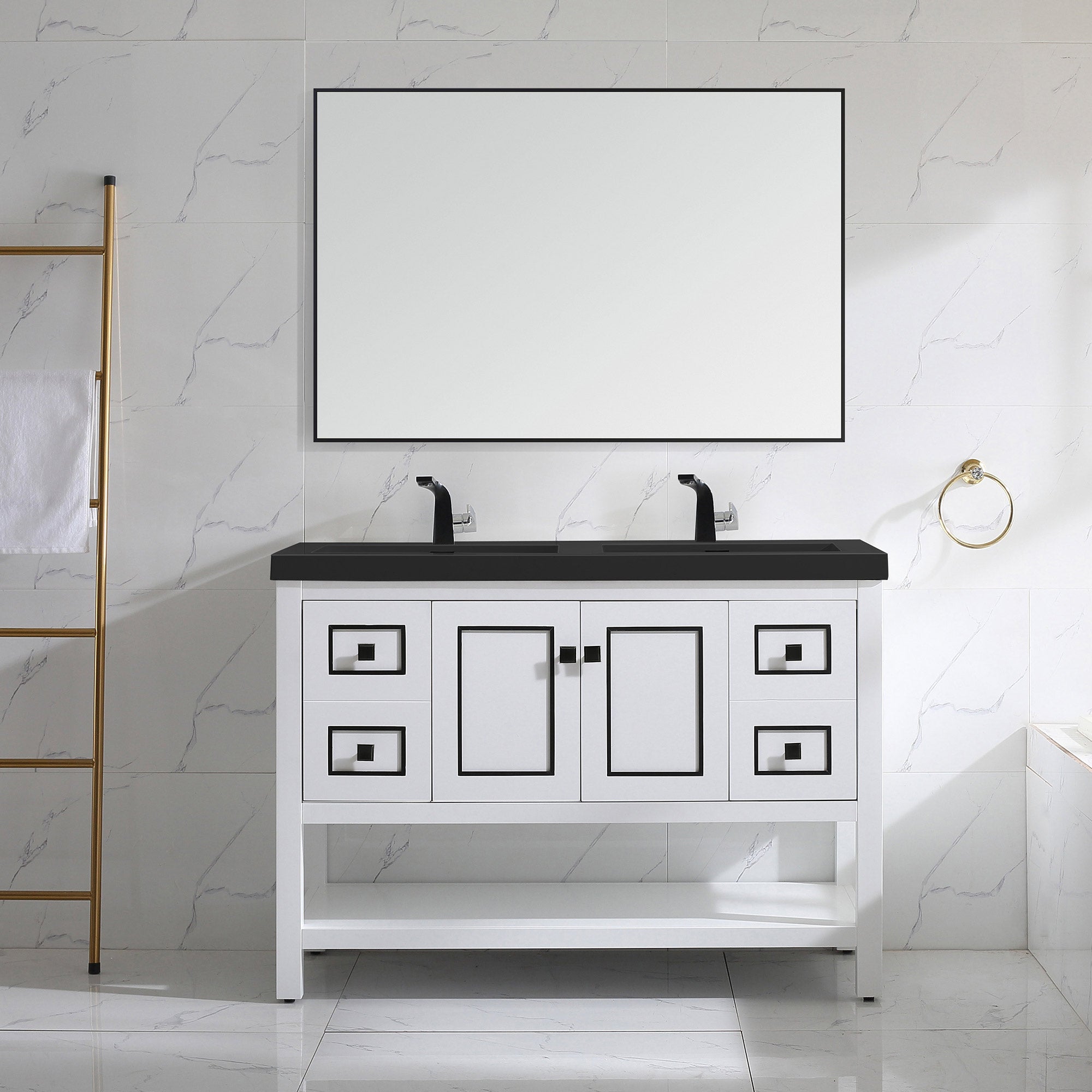 036 Series - 48 Inch Vanity - Double Sinks