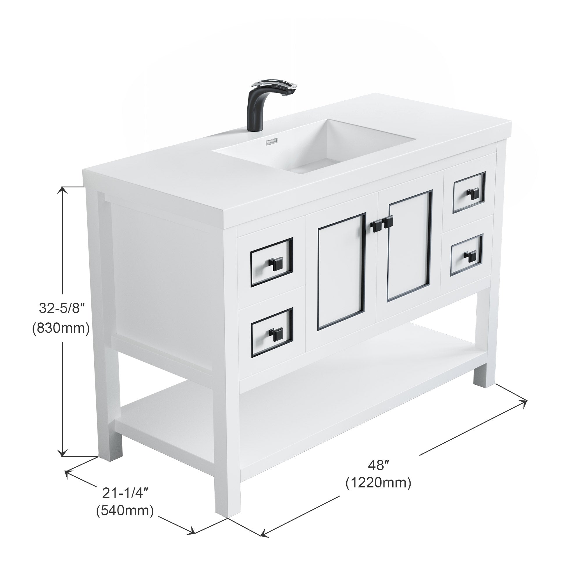 036 Series - 48 Inch Vanity - Single Sink