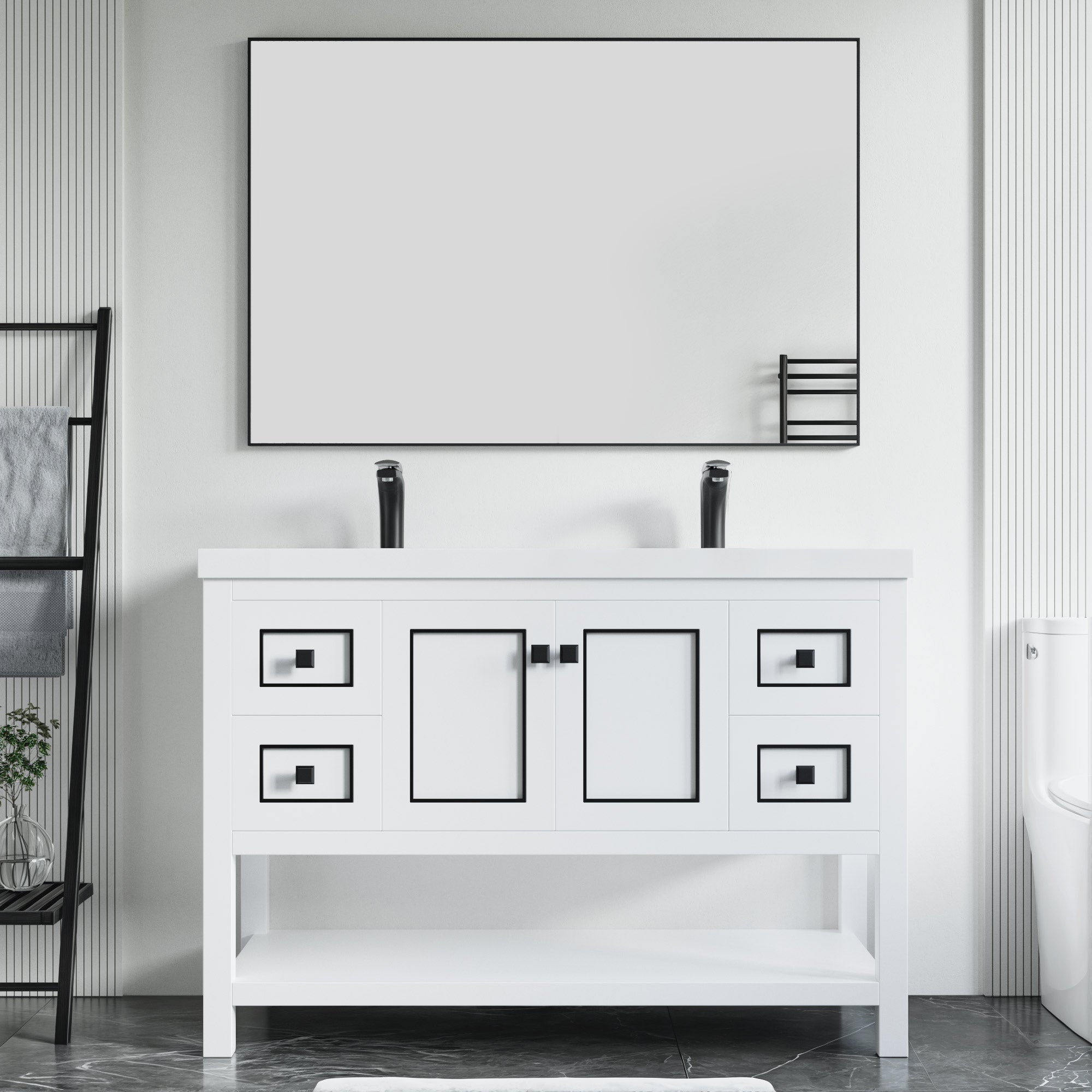 036 Series - 48 Inch Vanity - Double Sinks