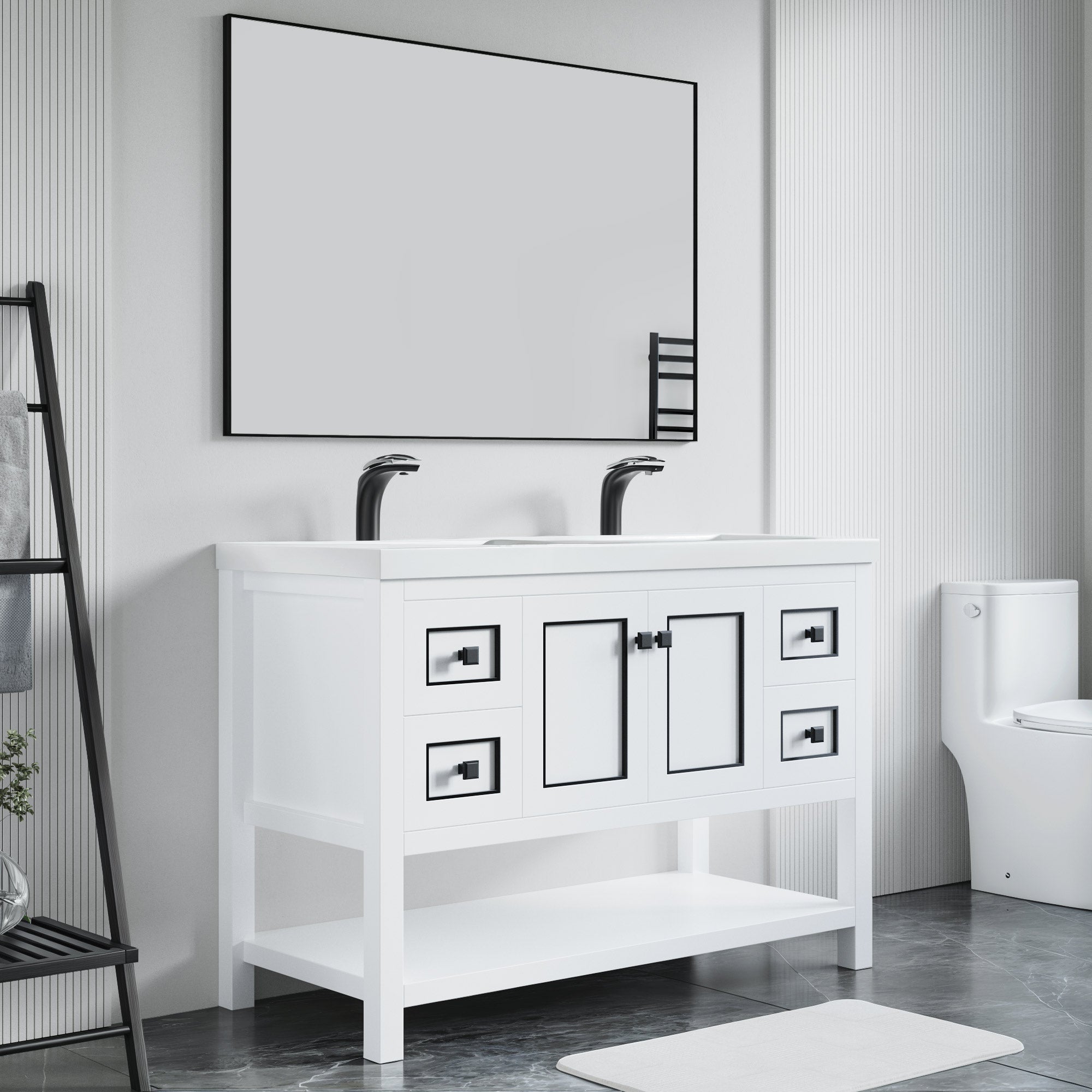036 Series - 48 Inch Vanity - Double Sinks
