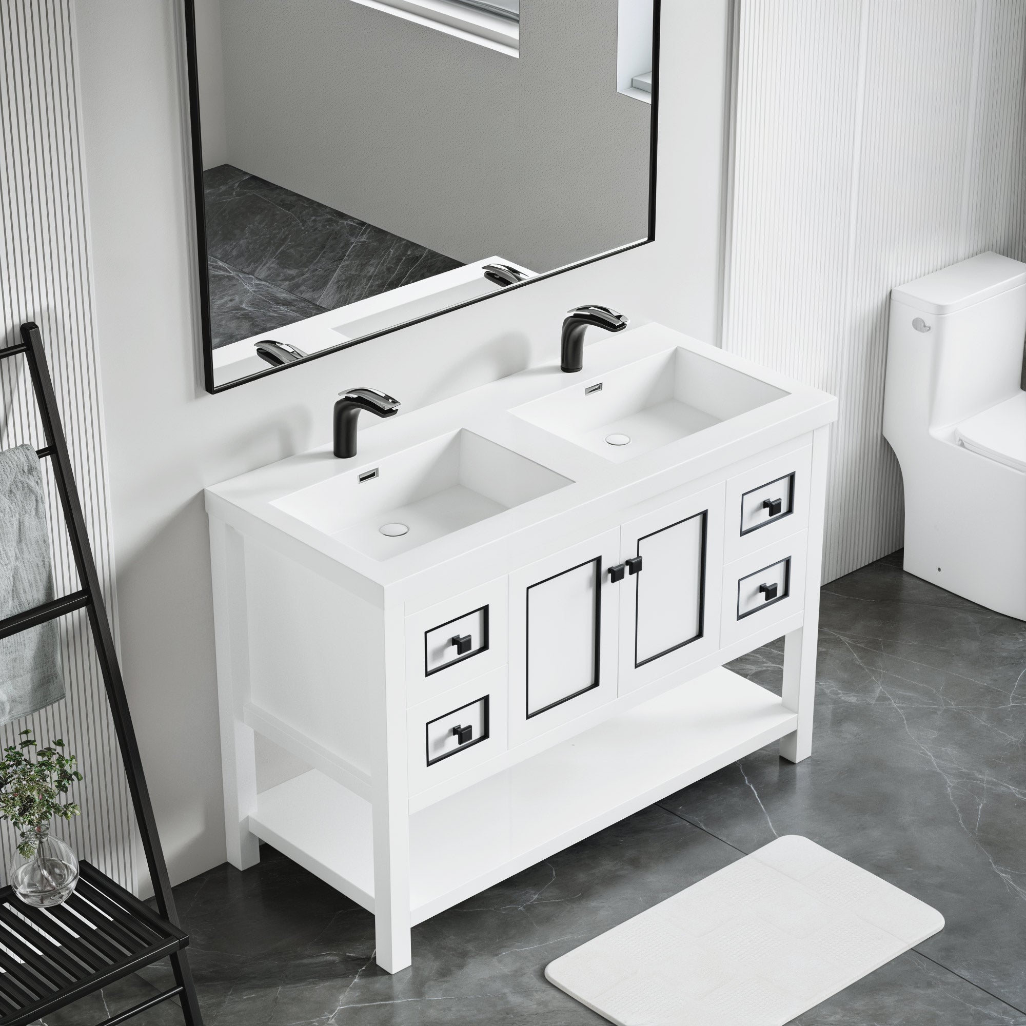 036 Series - 48 Inch Vanity - Double Sinks