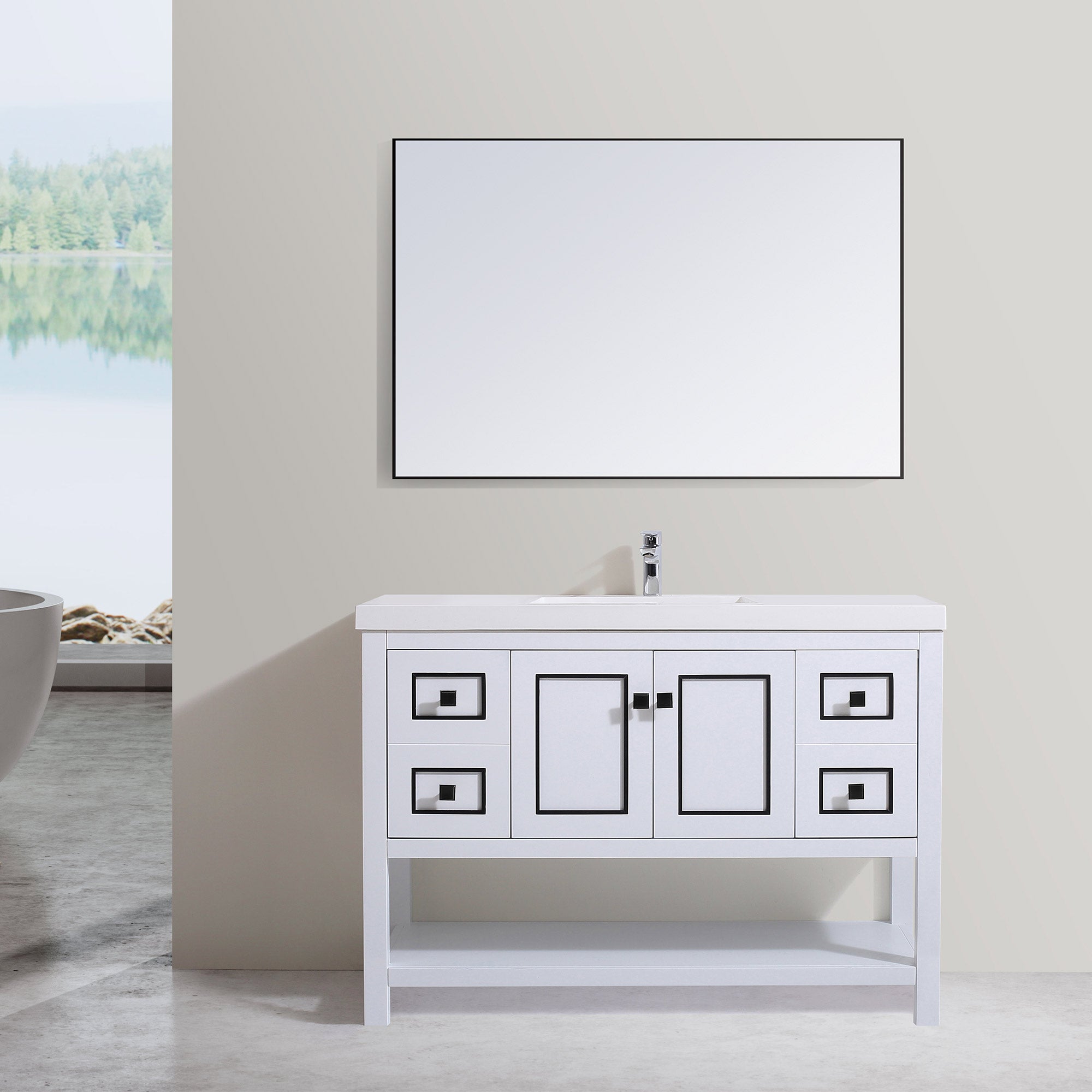 036 Series - 48 Inch Vanity - Double Sinks