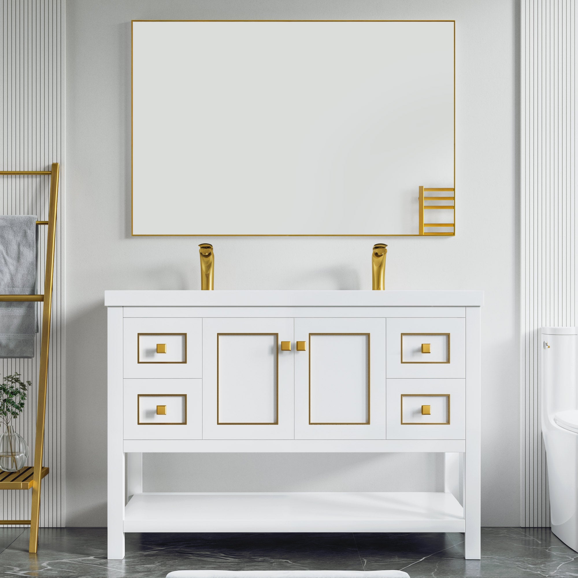 036 Series - 48 Inch Vanity - Double Sinks