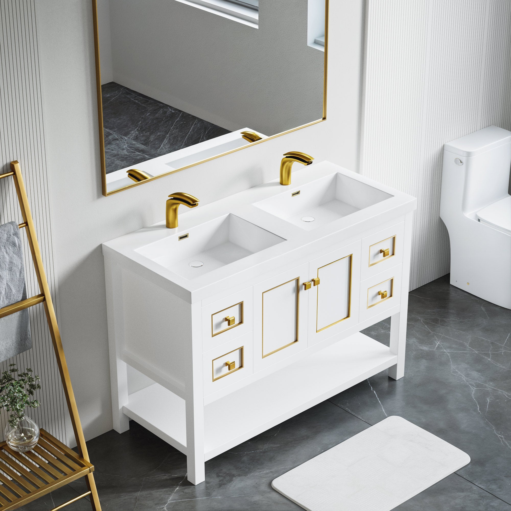 036 Series - 48 Inch Vanity - Double Sinks