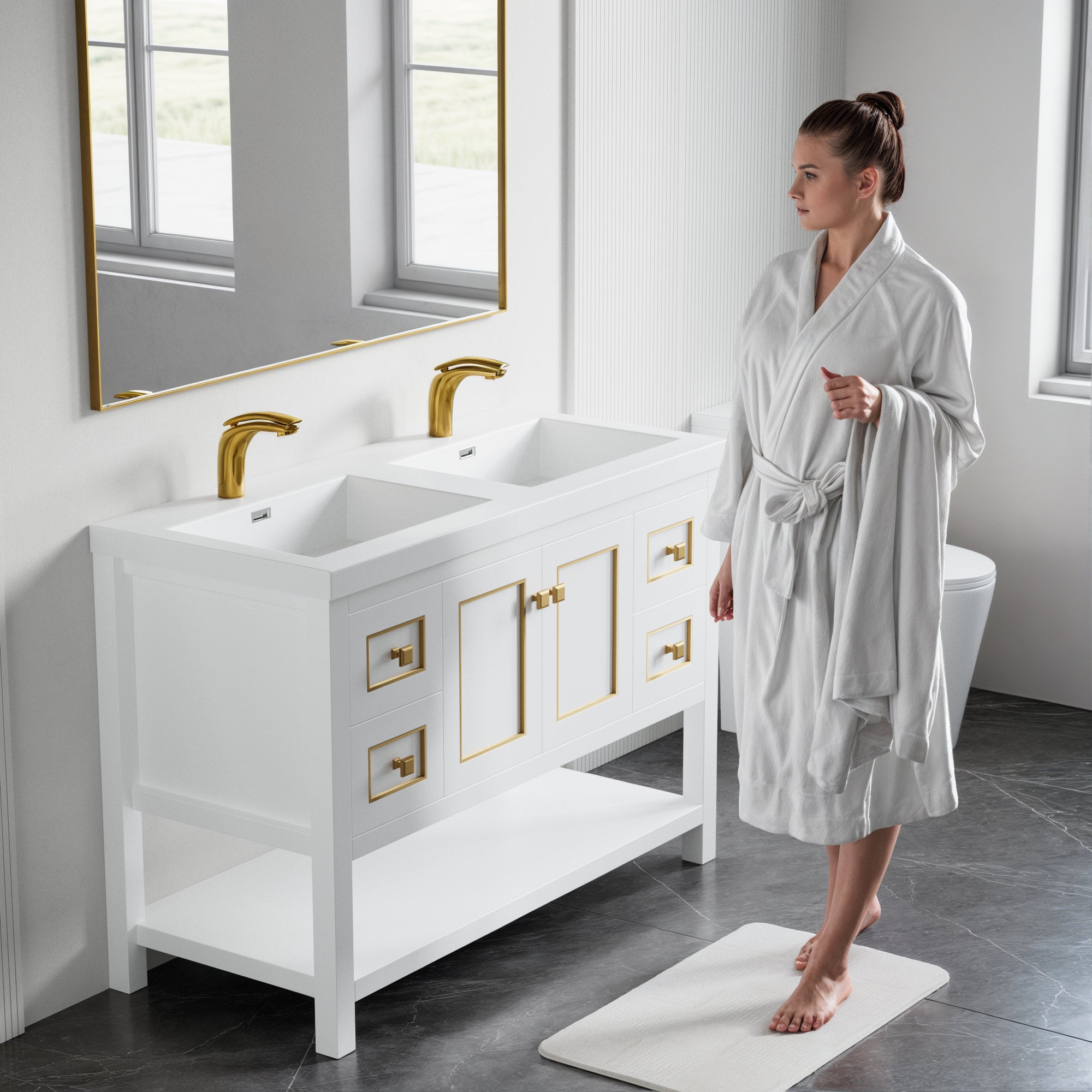 036 Series - 48 Inch Vanity - Double Sinks