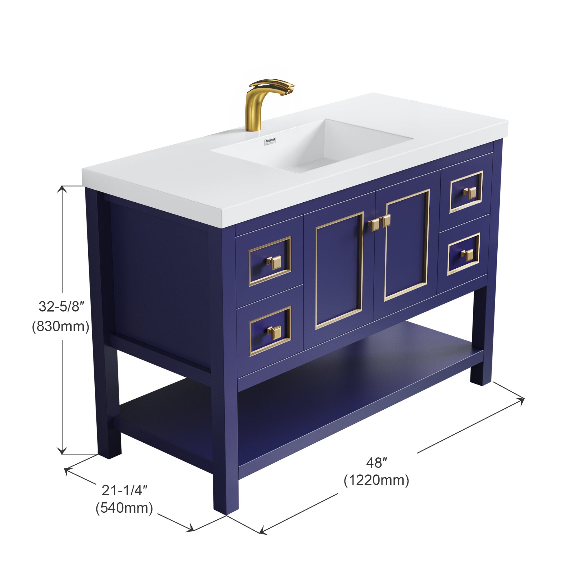 036 Series - 48 Inch Vanity - Single Sink