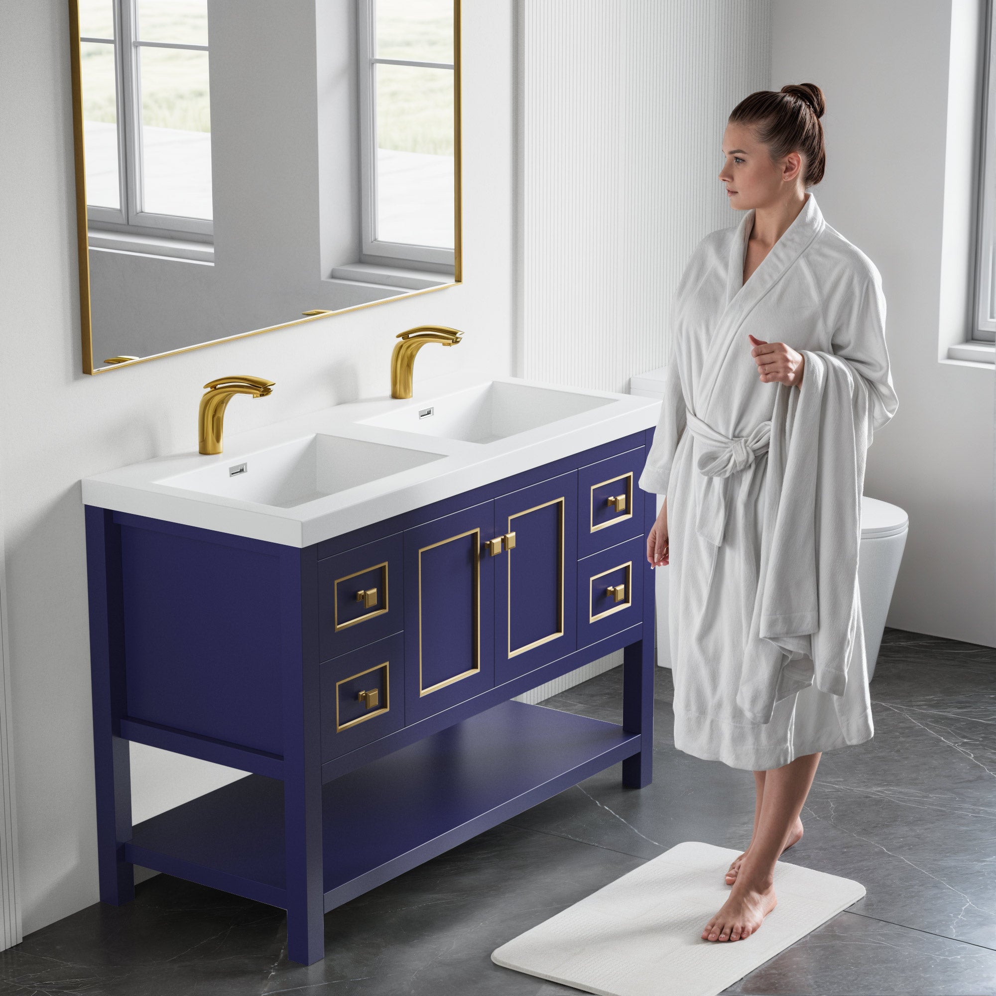 036 Series - 48 Inch Vanity - Double Sinks