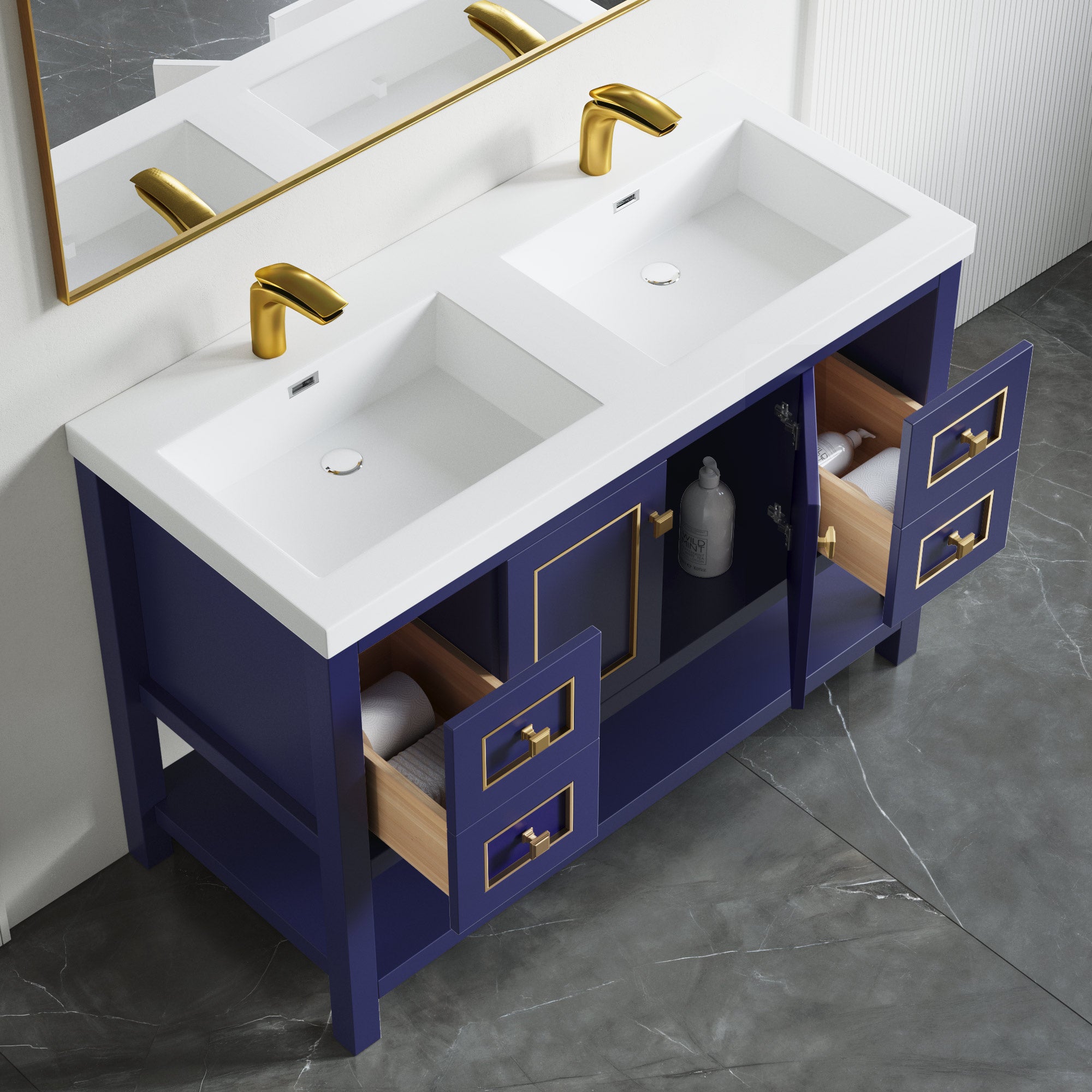 036 Series - 48 Inch Vanity - Double Sinks