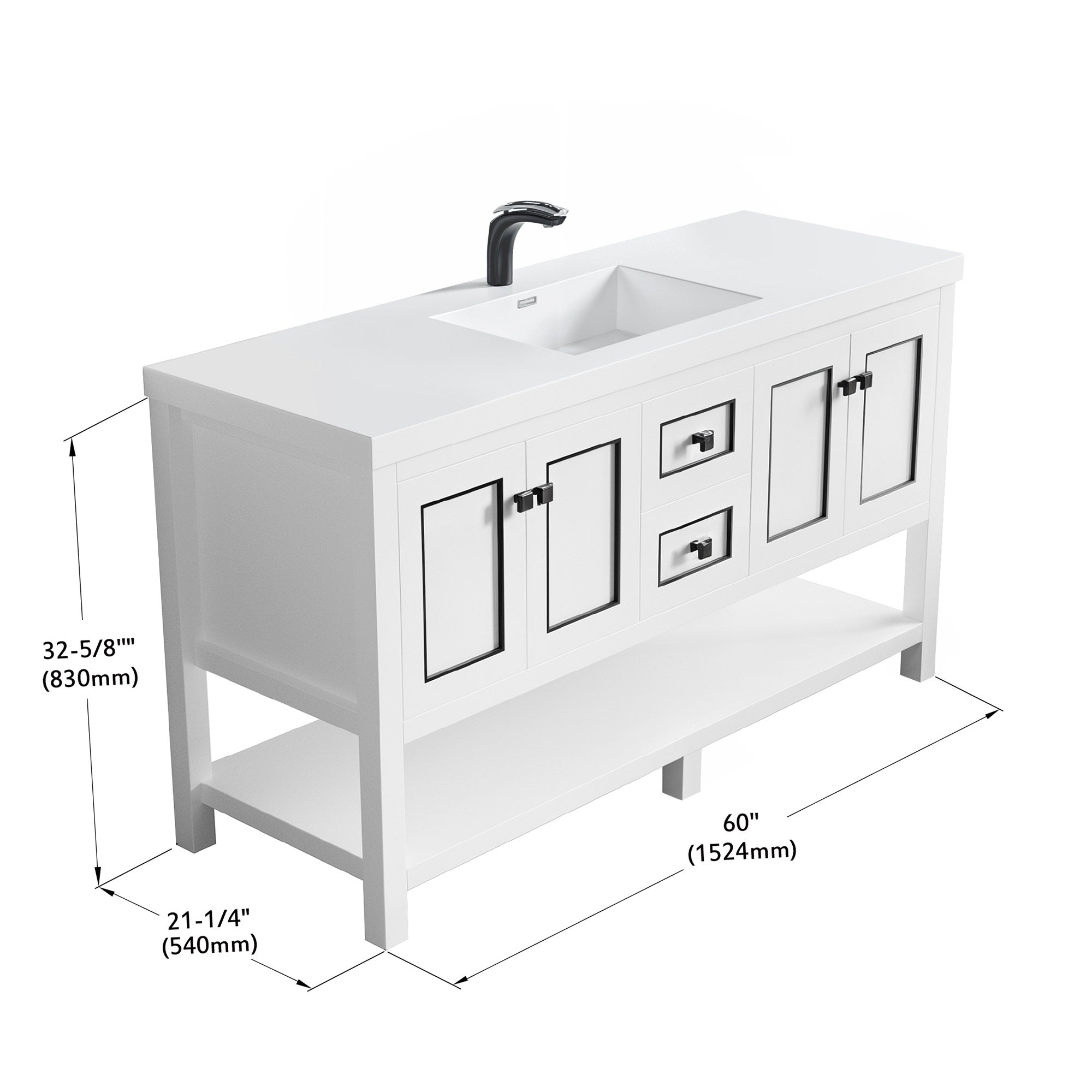 036 Series - 60 Inch Vanity