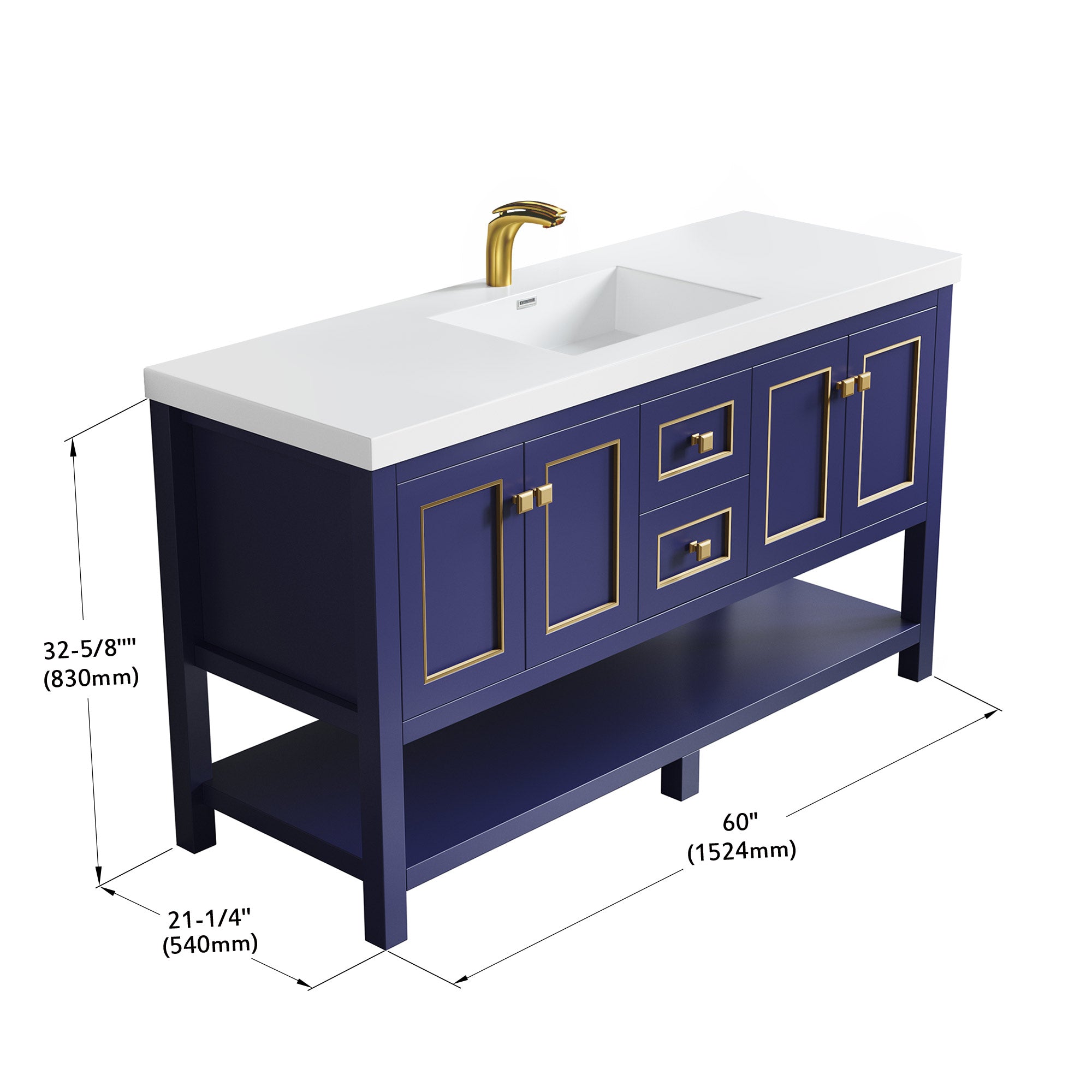 036 Series - 60 Inch Vanity