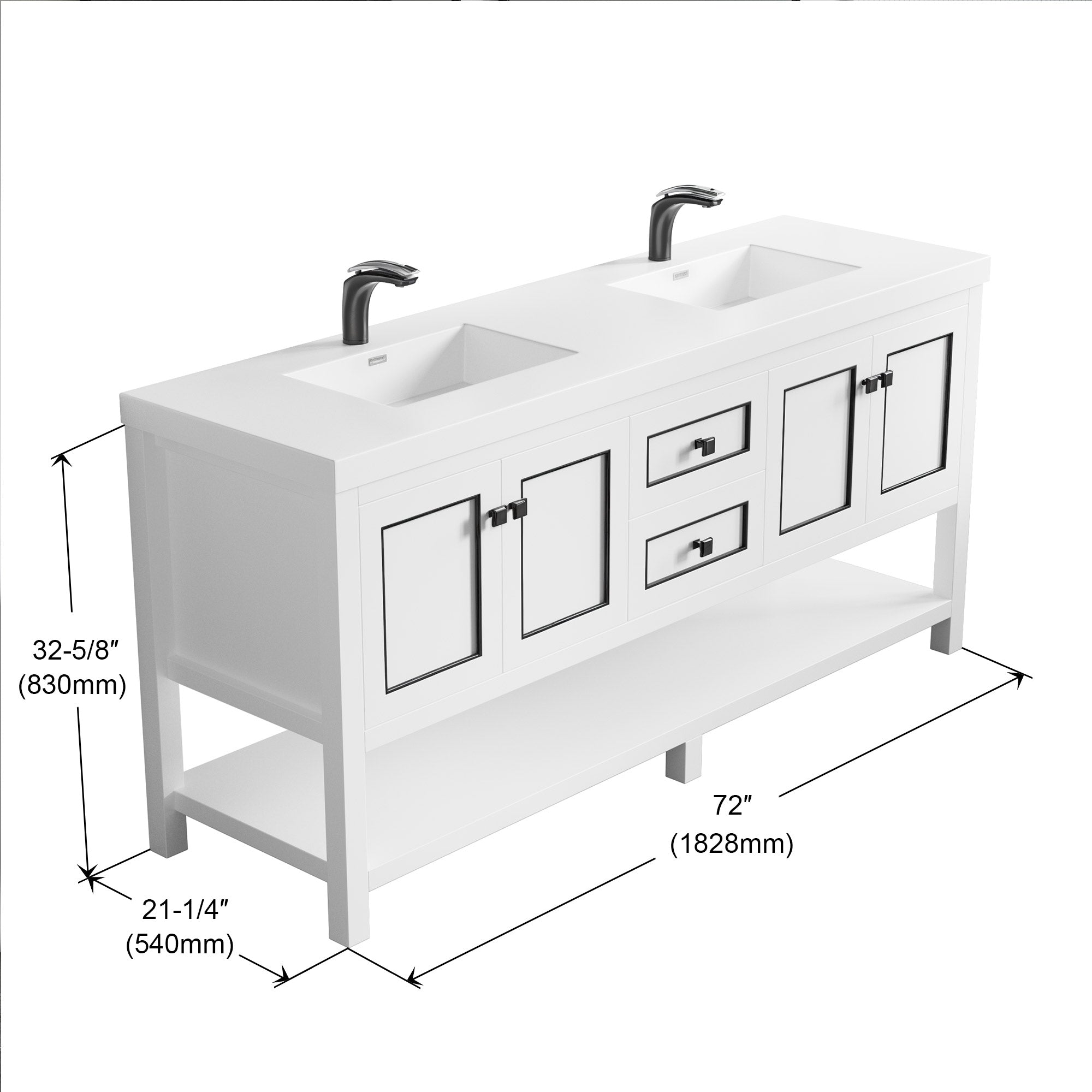 036 Series - 72 Inch Vanity