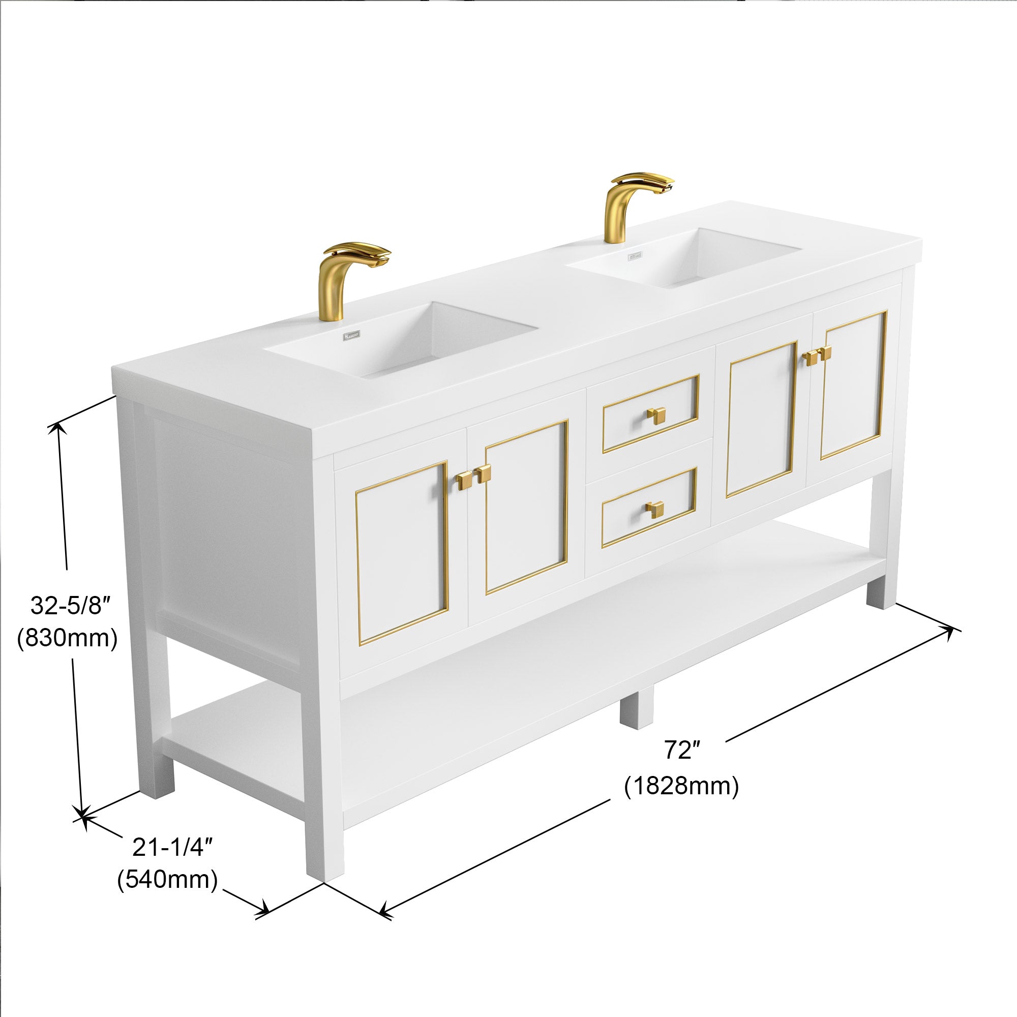 036 Series - 72 Inch Vanity