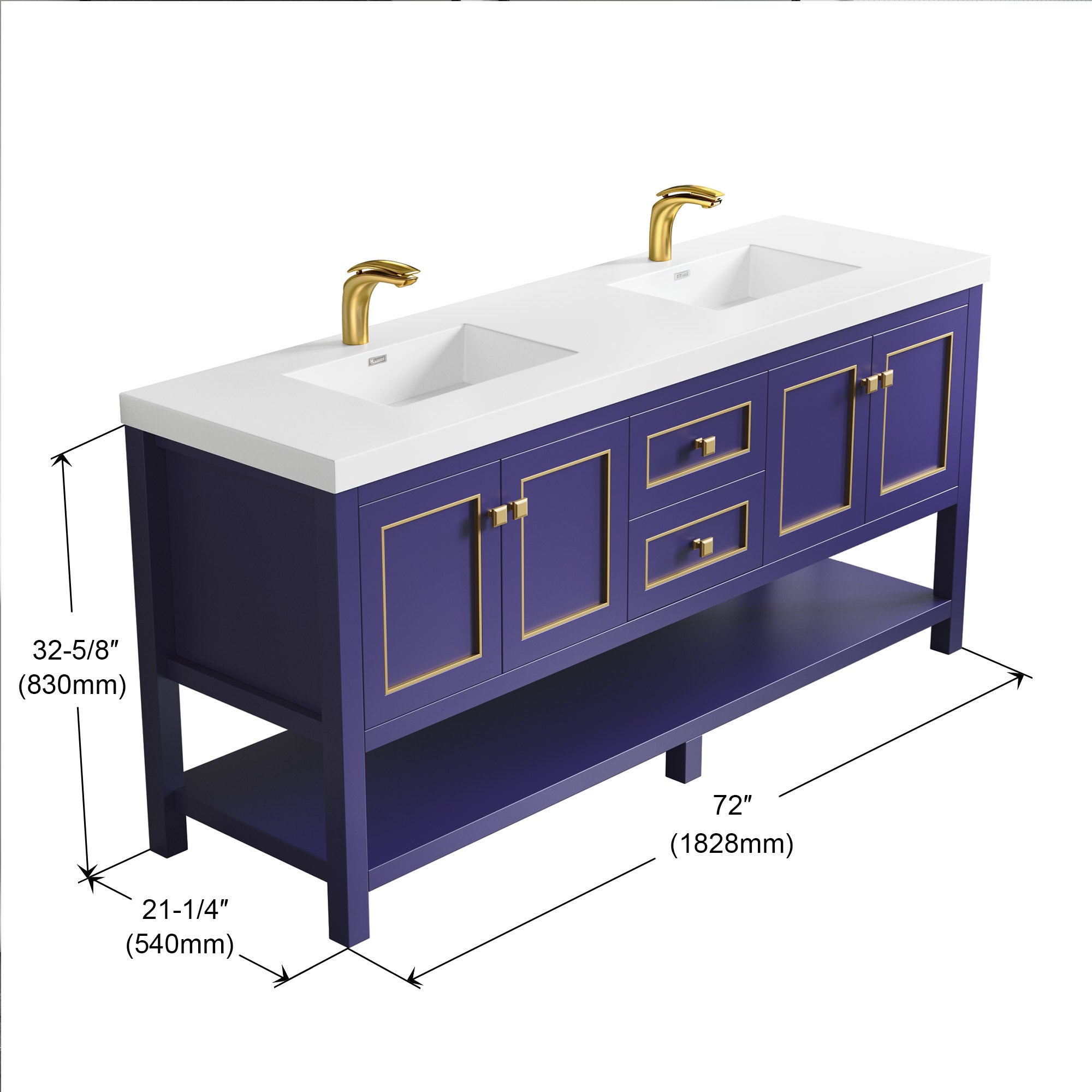 036 Series - 72 Inch Vanity