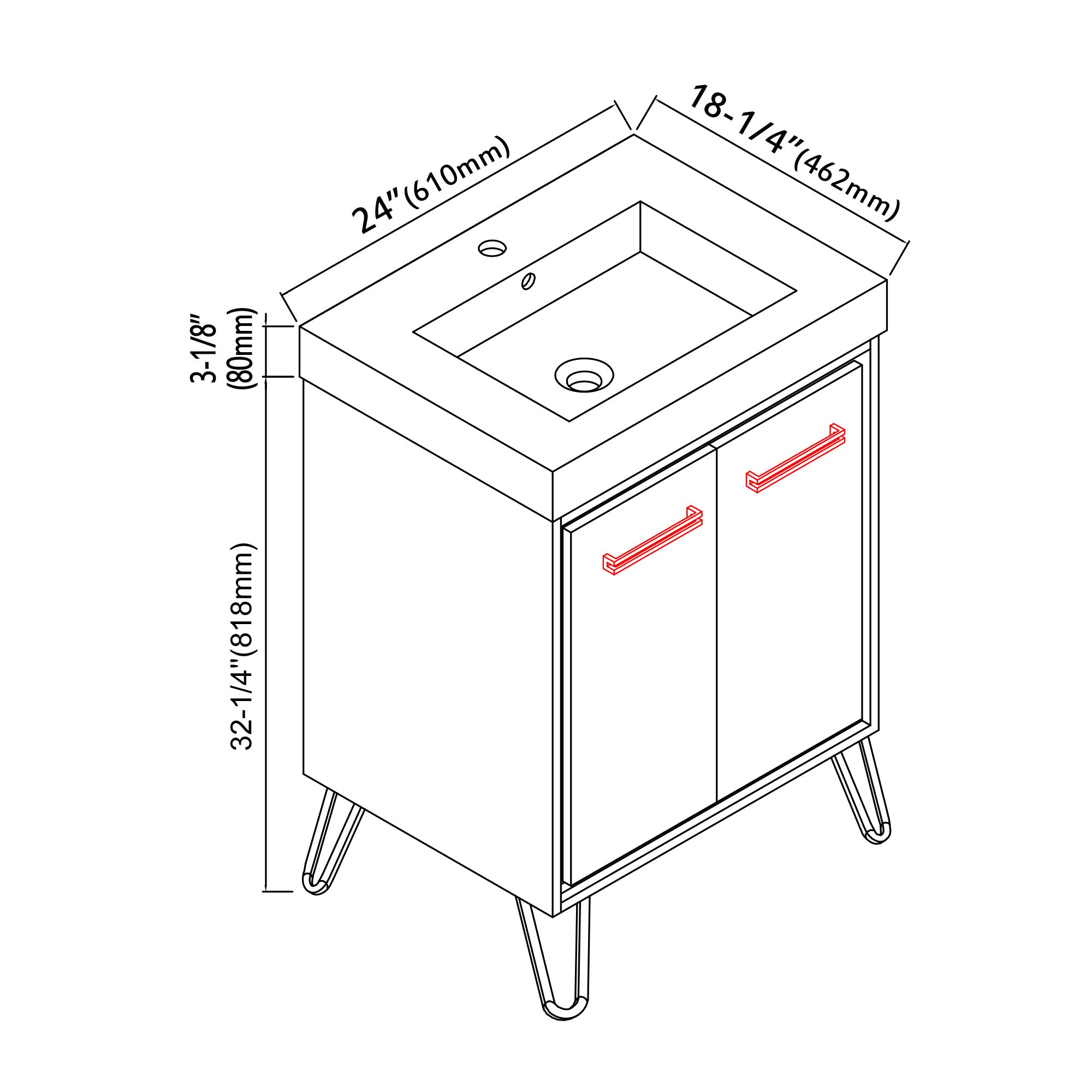 037 Series - 24 Inch Vanity