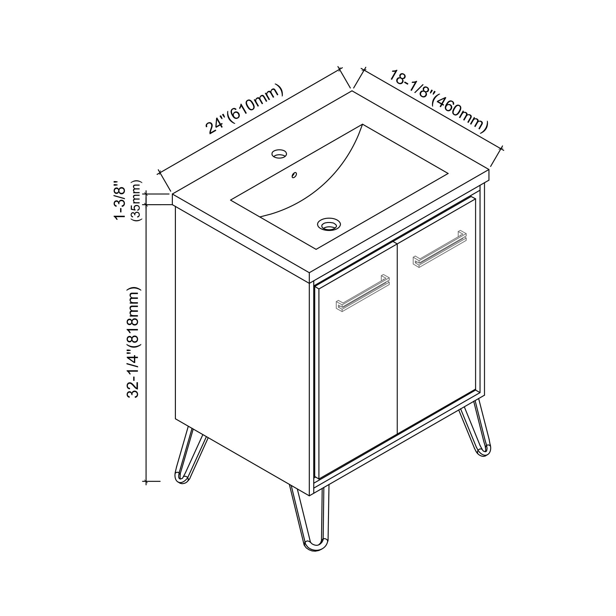 037 Series - 24 Inch Vanity