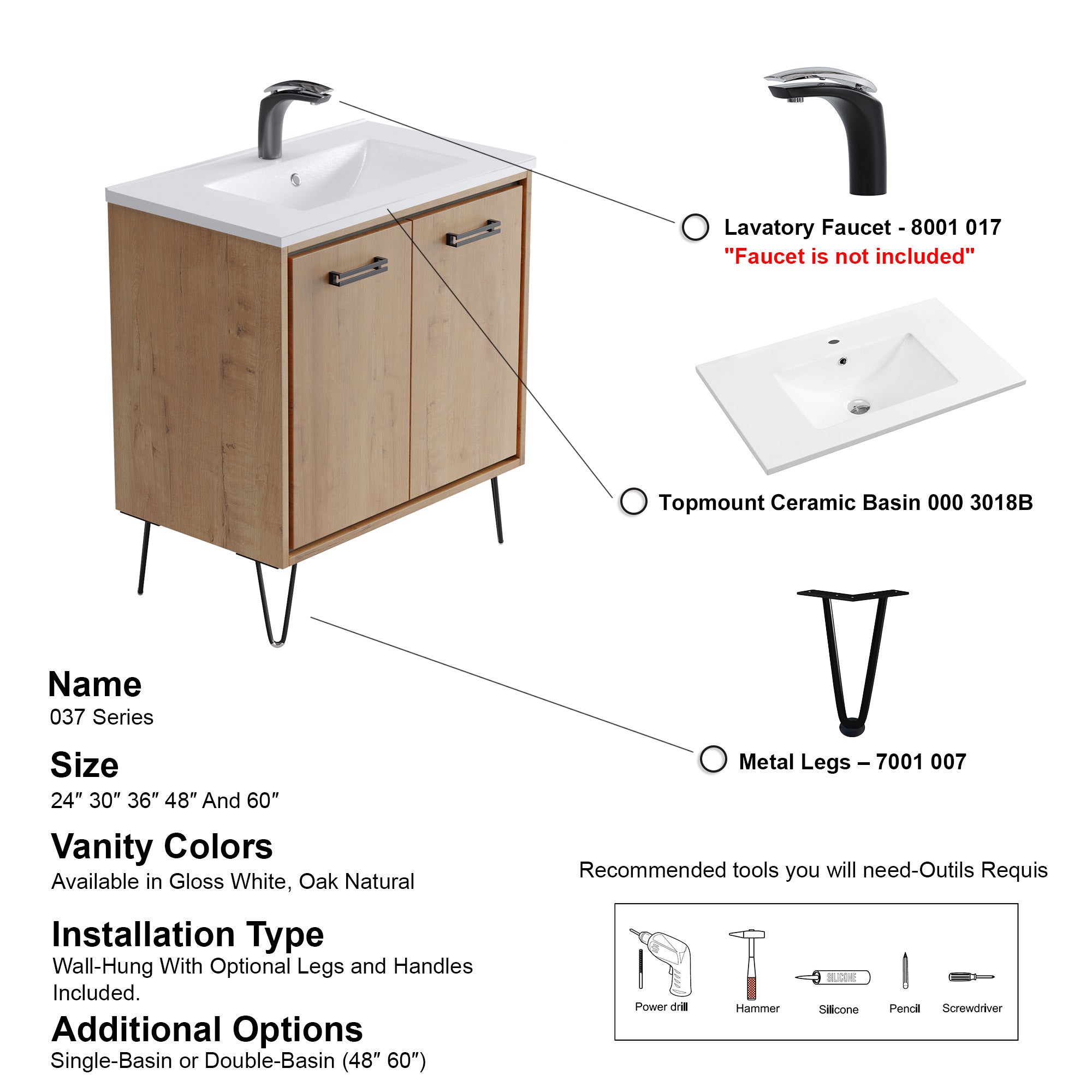 037 Series - 30 Inch Vanity