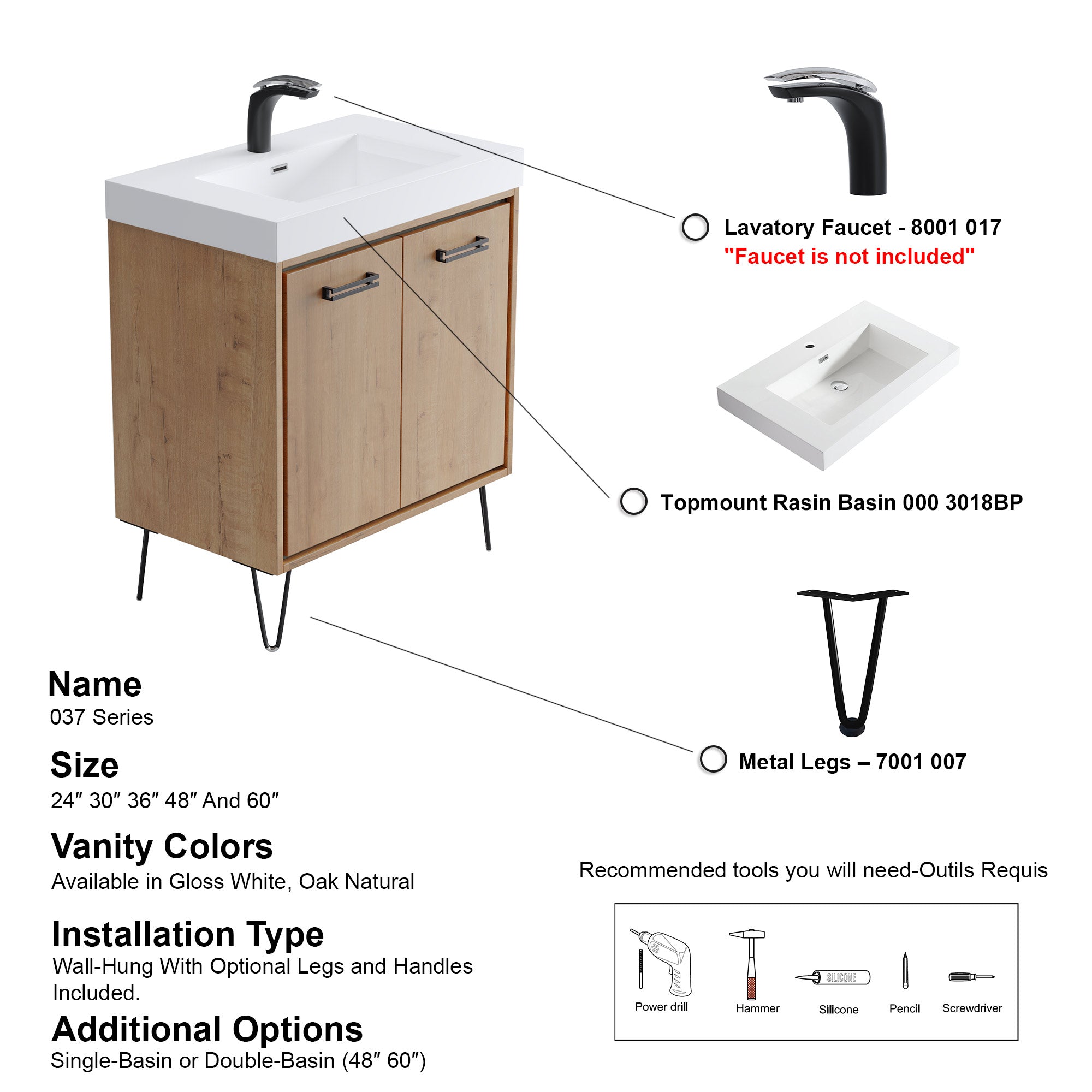 037 Series - 30 Inch Vanity