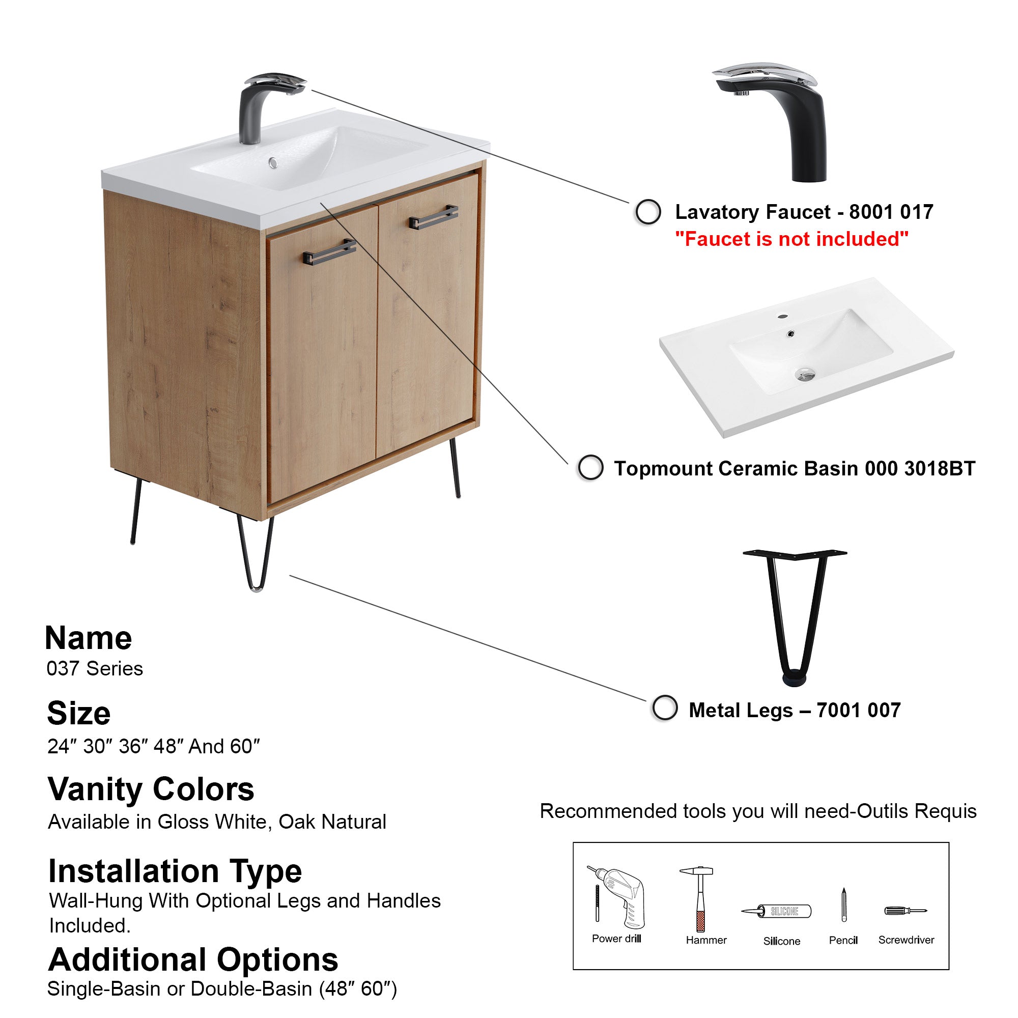 037 Series - 30 Inch Vanity