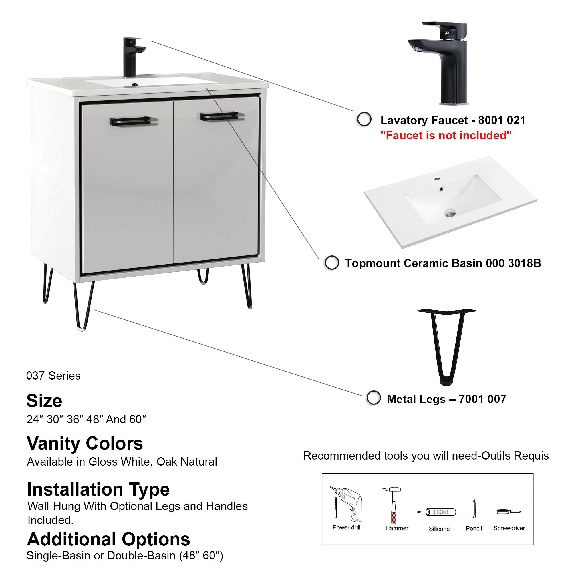 037 Series - 30 Inch Vanity