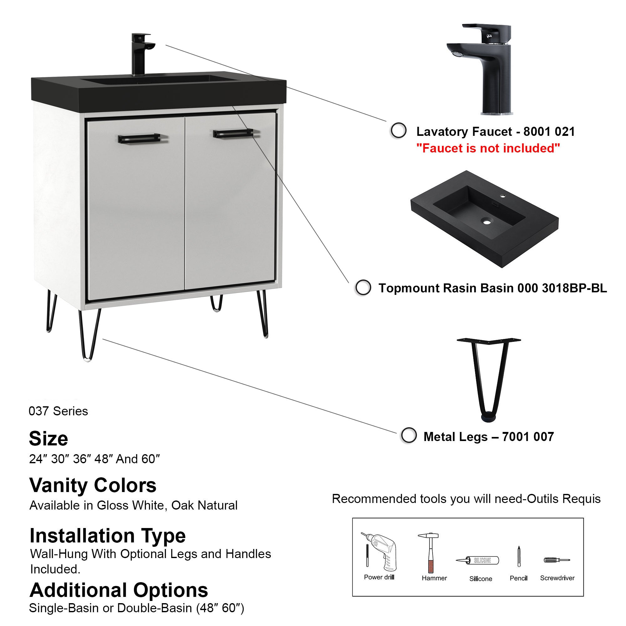 037 Series - 30 Inch Vanity