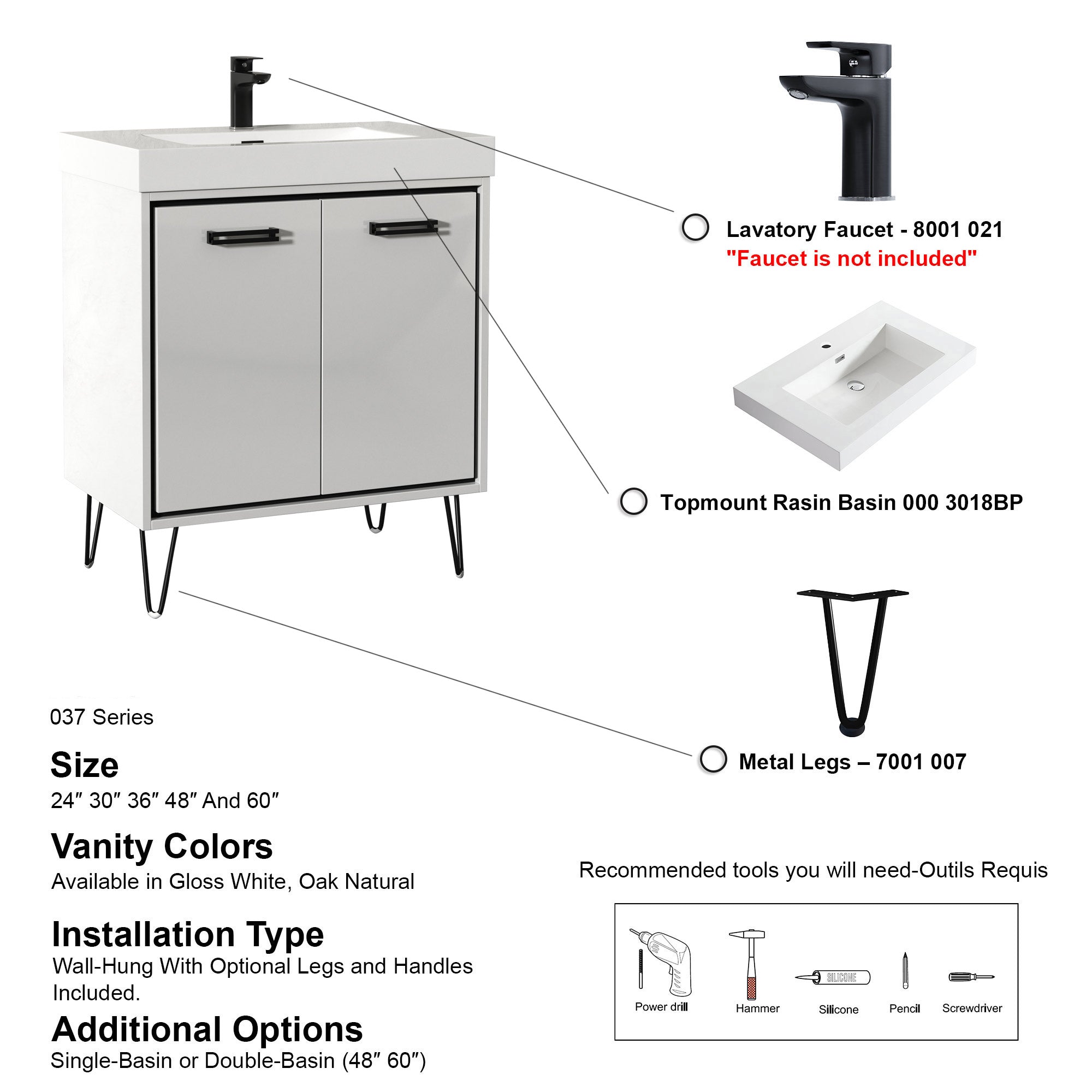 037 Series - 30 Inch Vanity