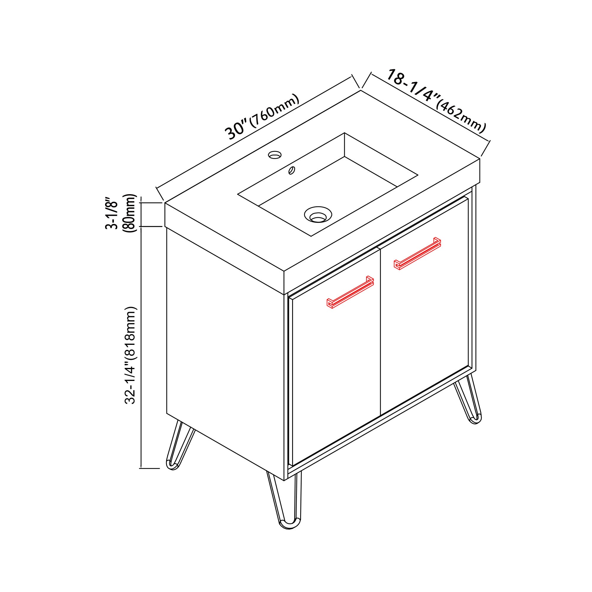 037 Series - 30 Inch Vanity