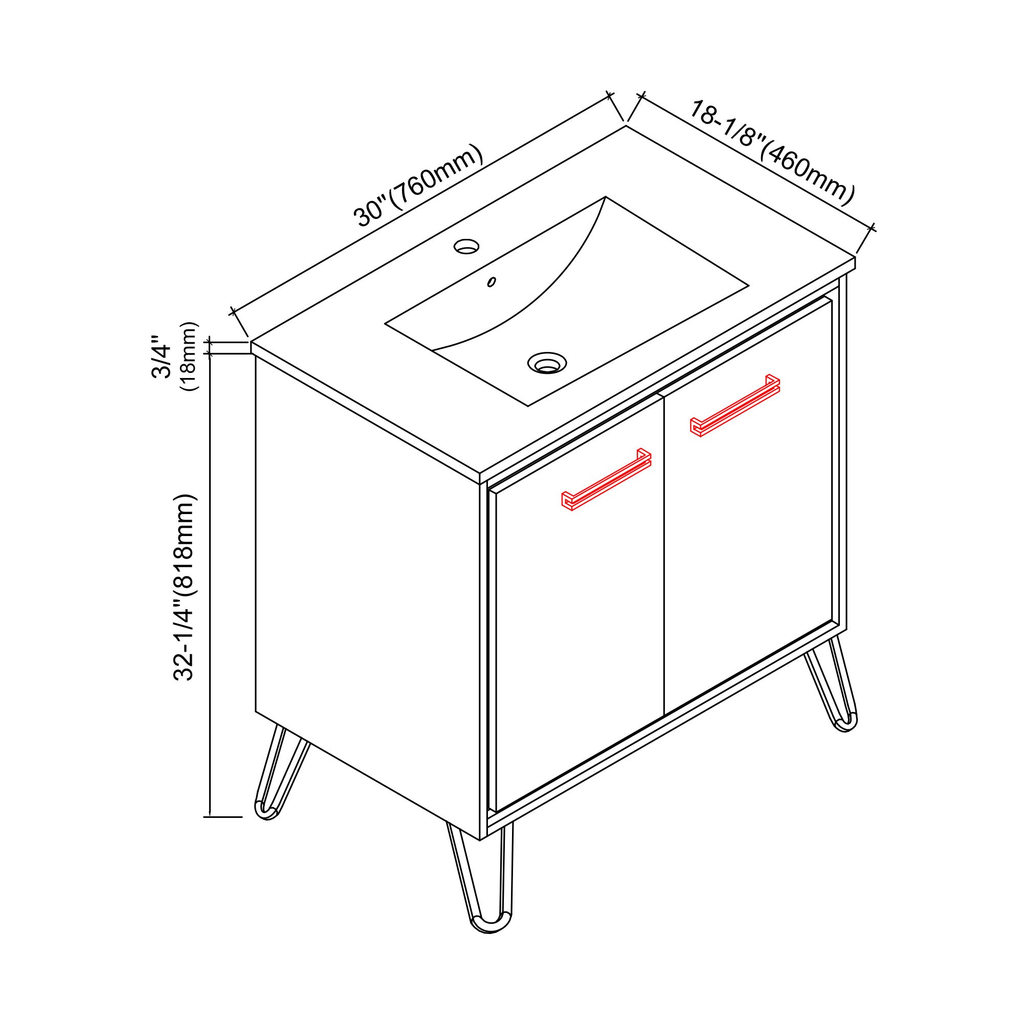 037 Series - 30 Inch Vanity
