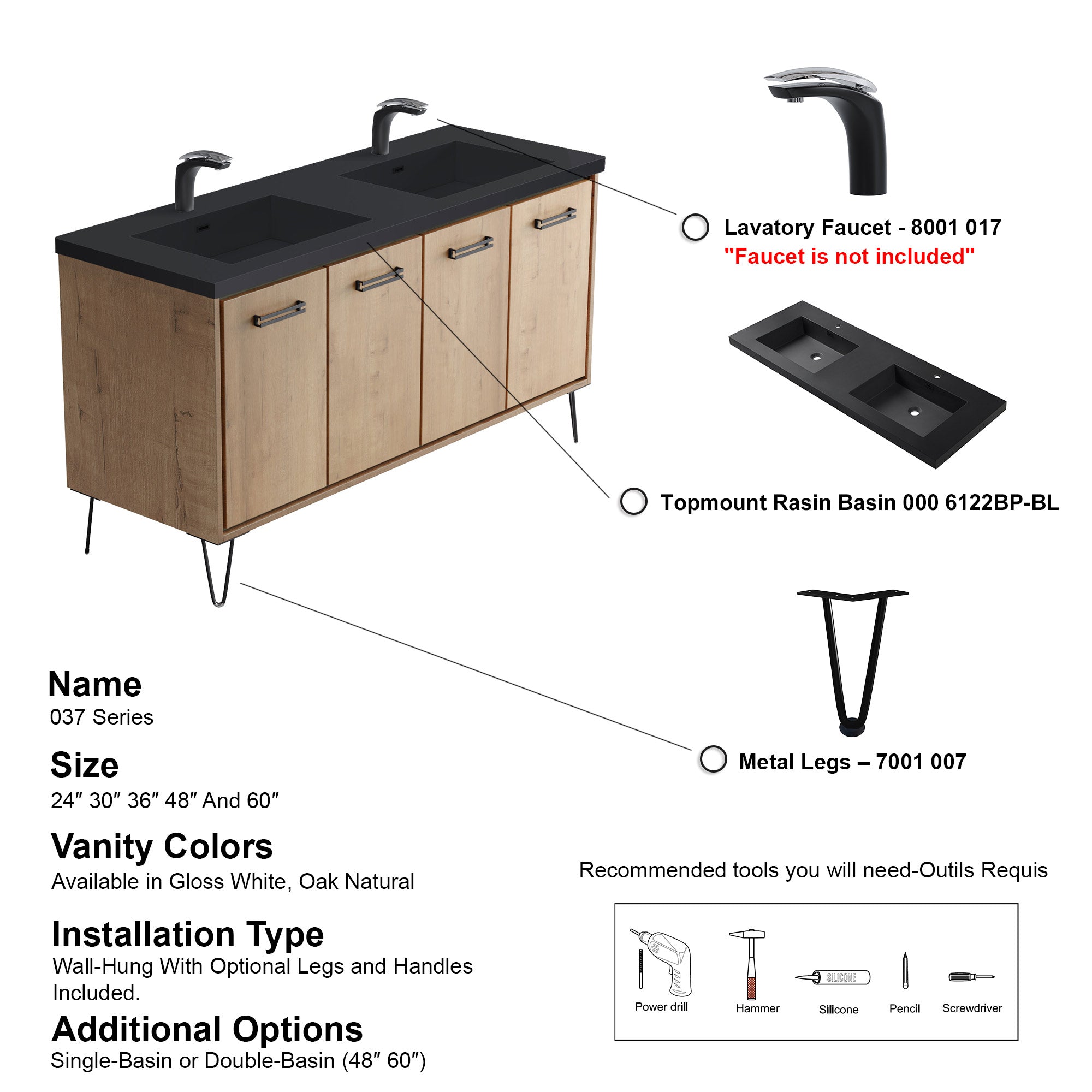 037 Series - 60 Inch Vanity
